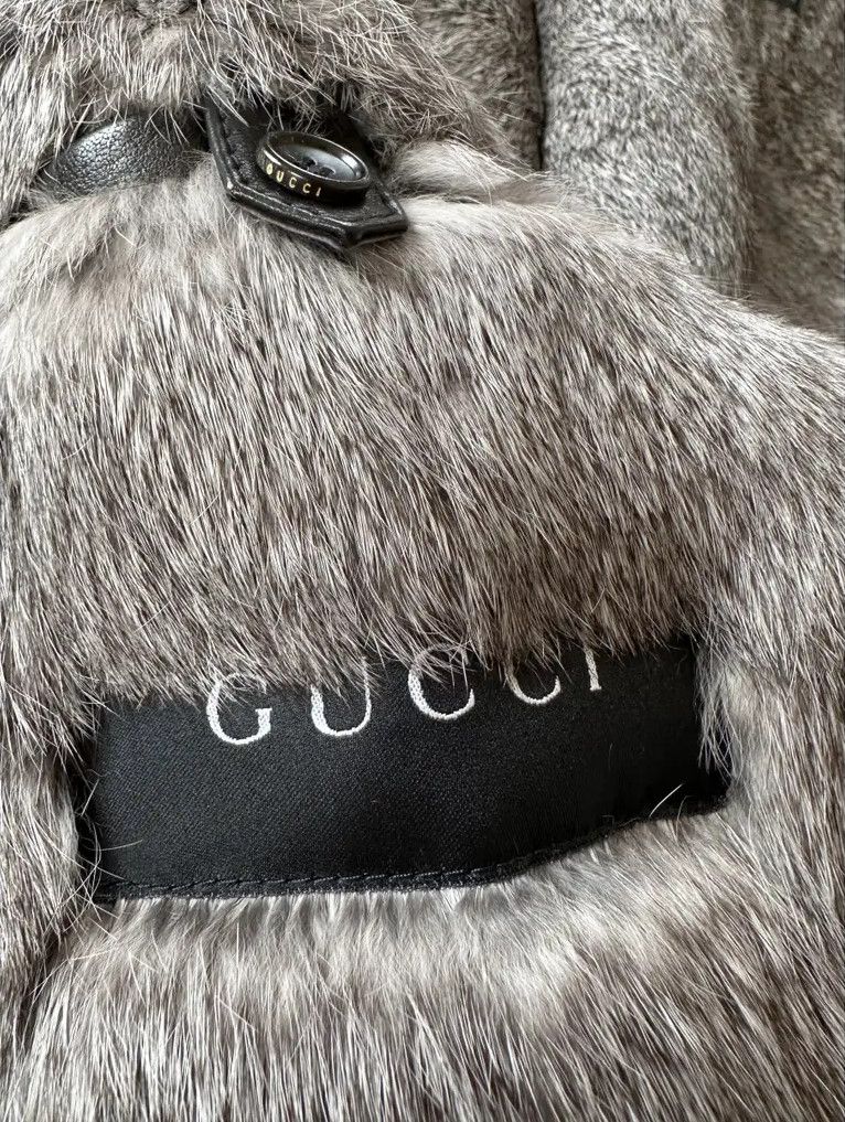 Gucci TOM FORD LEATHER BOMBER JACKET FOX FUR REX RABBIT LINED Size US M / EU 48-50 / 2 - 7 Thumbnail
