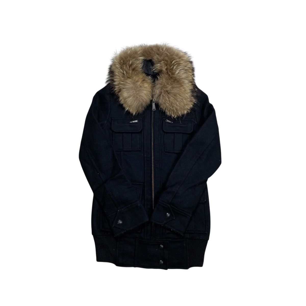 Le Grande Bleu (L.G.B.) Moussy Fur Wool Jacket Look Like LGB Size US S / EU 44-46 / 1 - 5 Thumbnail