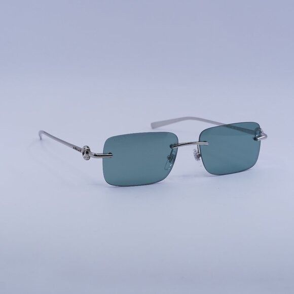 Gucci 🕶️ New Gucci GG1703S 002 Silver/Green Sunglasses Size ONE SIZE - 1 Thumbnail