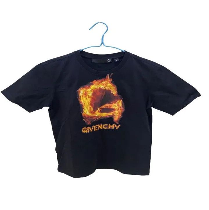 Givenchy Givenchy Flame Print Short Sleeve T-Shirt Size US M / EU 48-50 / 2 - 1 Thumbnail