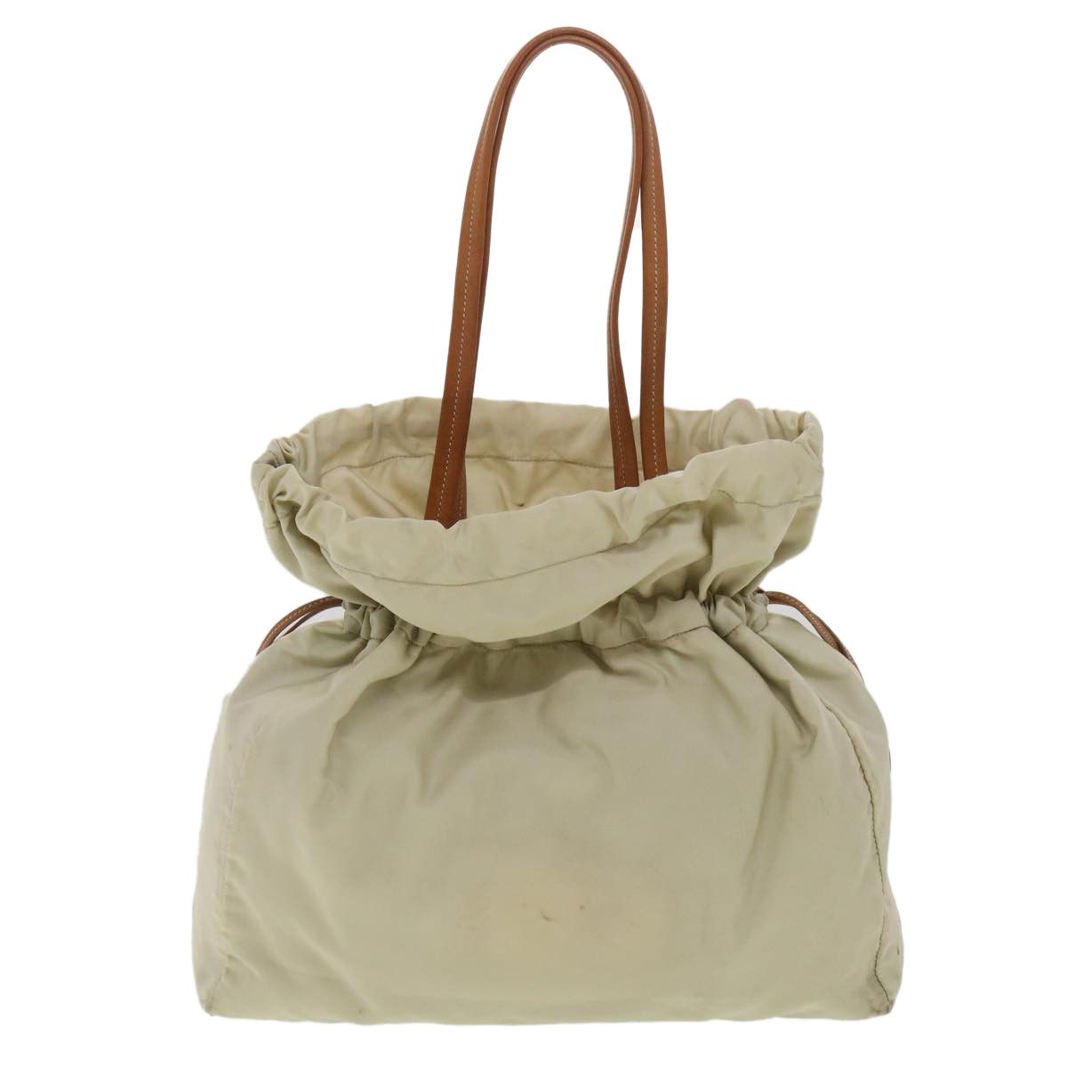 Prada Beige Synthetic Shoulder Bag (Pre-Owned) Size ONE SIZE - 1 Thumbnail