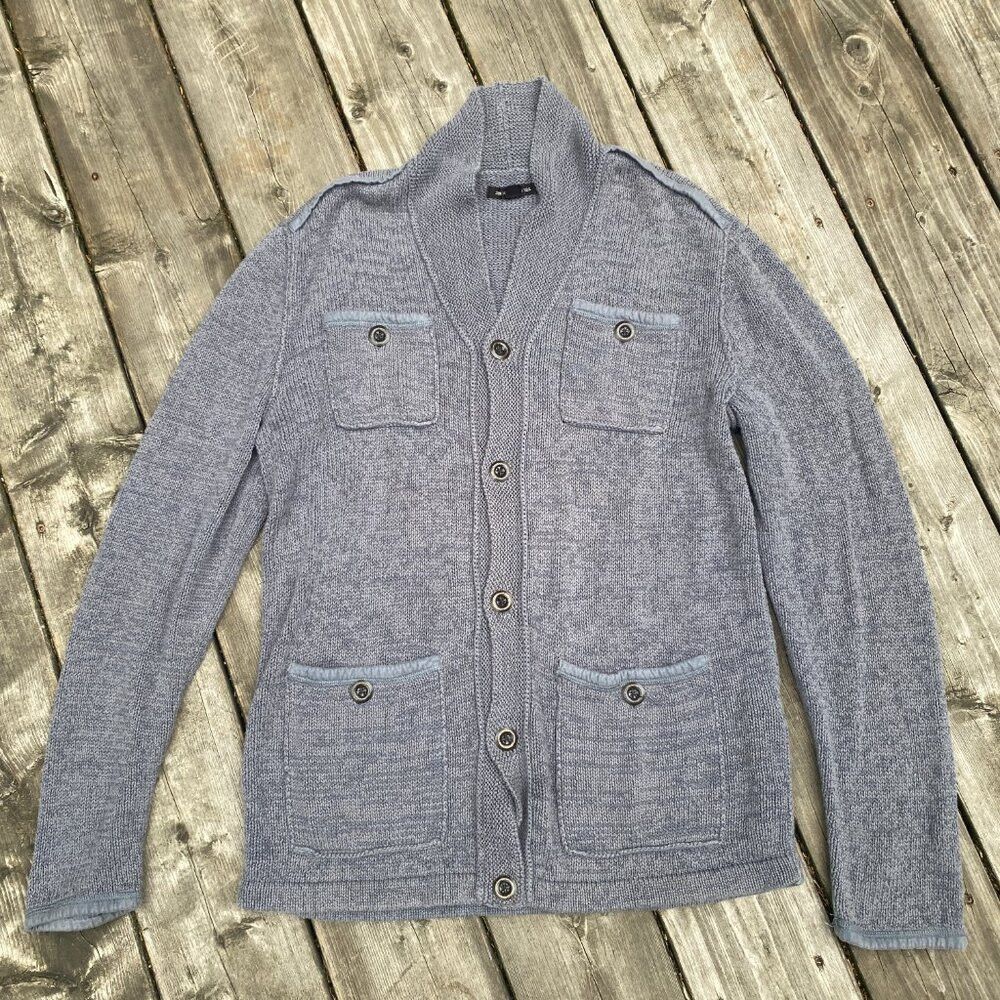 John Varvatos John Varvatos Silk Crewneck Pullover Cardigan Sweater Jacke Size US L / EU 52-54 / 3 - 2 Thumbnail