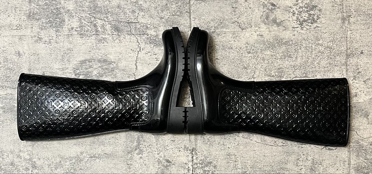Louis Vuitton Louis Vuitton Monogram Rain Boots Black Size US 8 / IT 38 - 3 Thumbnail