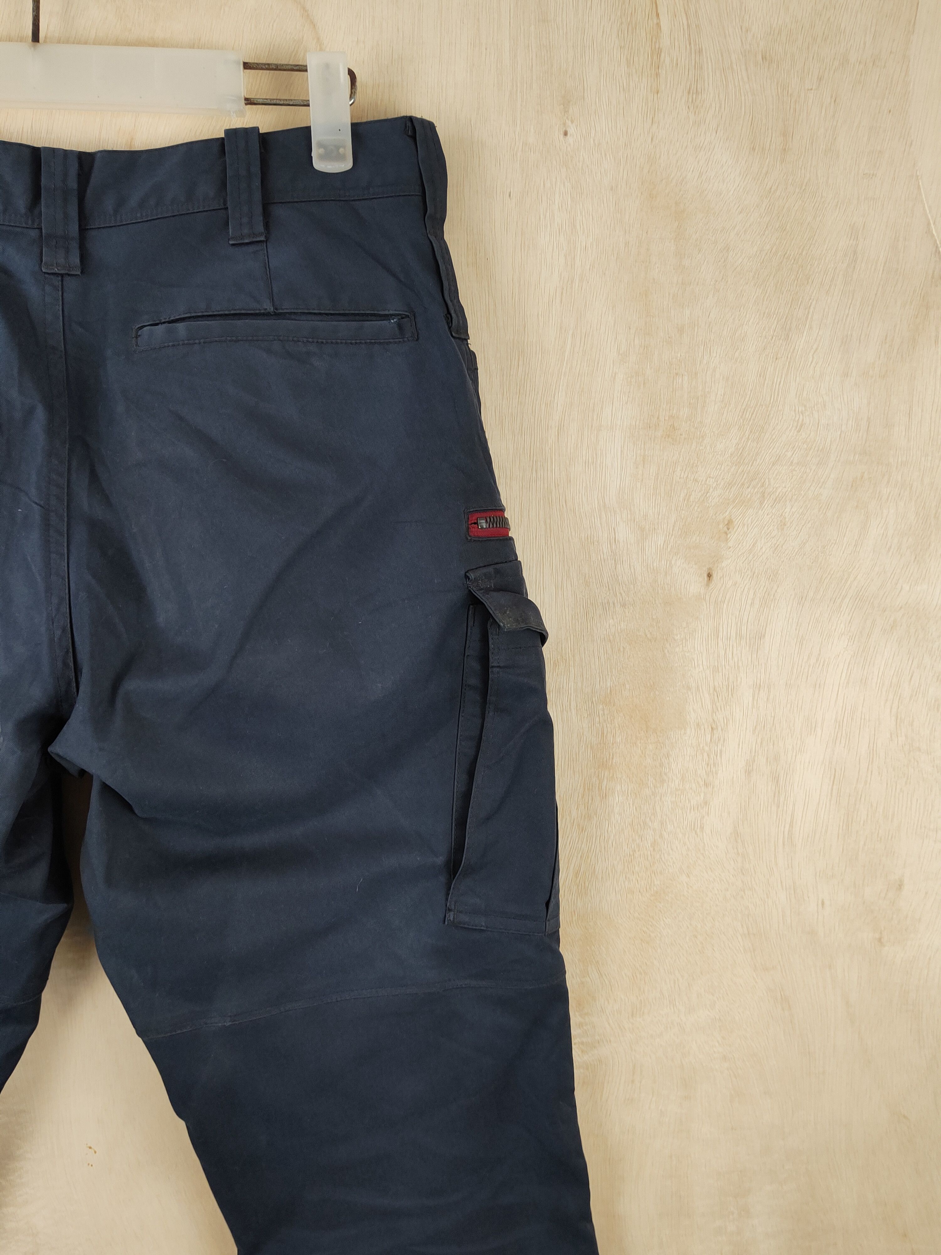Japanese Brand Burtle Dark Blue Multipocket Tactical Cargo Pants #S2487 Size US 30 / EU 46 - 11 Thumbnail