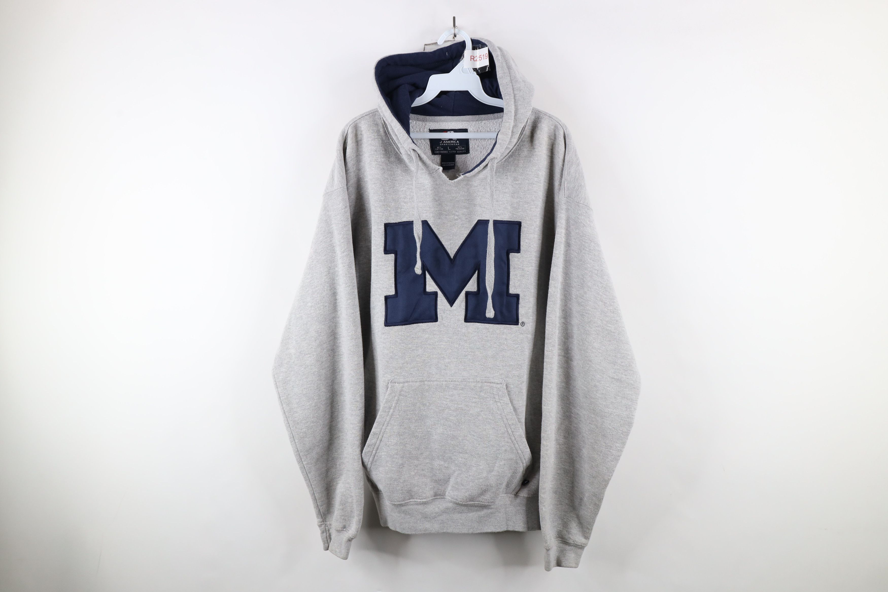 Vintage Vintage Block M University of Michigan Hoodie Sweatshirt Size US L / EU 52-54 / 3 - 1 Thumbnail