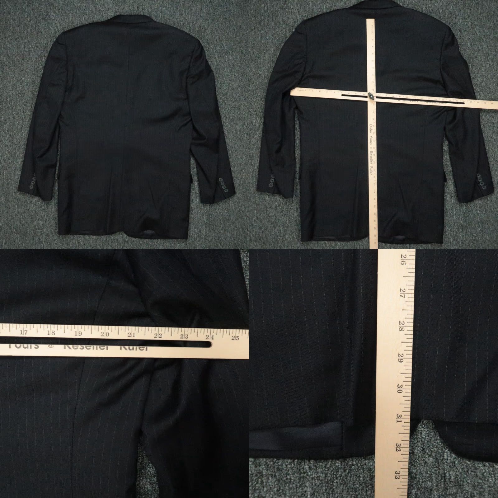 Ermenegildo Zegna VINTAGE Ermenegildo Zegna Blazer Men’s 42L Wool Patterned Suit Jacket Business Formal Men Size 42R - 8 Thumbnail