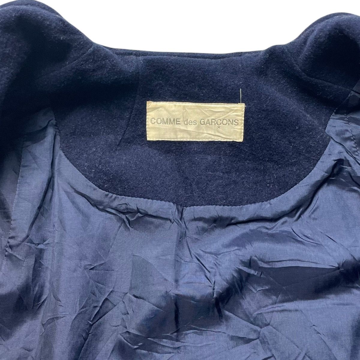Comme des Garcons 💰BINDING OFFER 💰 VINTAGE COMME DES GARCONS WOOL OVERCOAT Size US XL / EU 56 / 4 - 14 Thumbnail