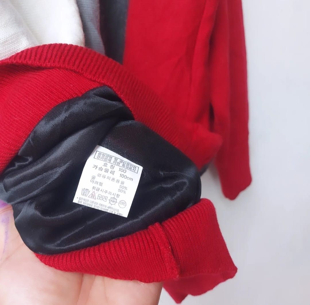 Designer × Vintage Vtg Arnaldo Bassini Half Zip Knitwear Size US L / EU 52-54 / 3 - 8 Thumbnail