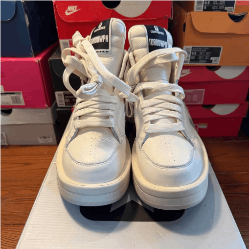 Rick Owens Rick Owens mid-top basketball shoes Size US 7 / EU 40 - 2 Thumbnail
