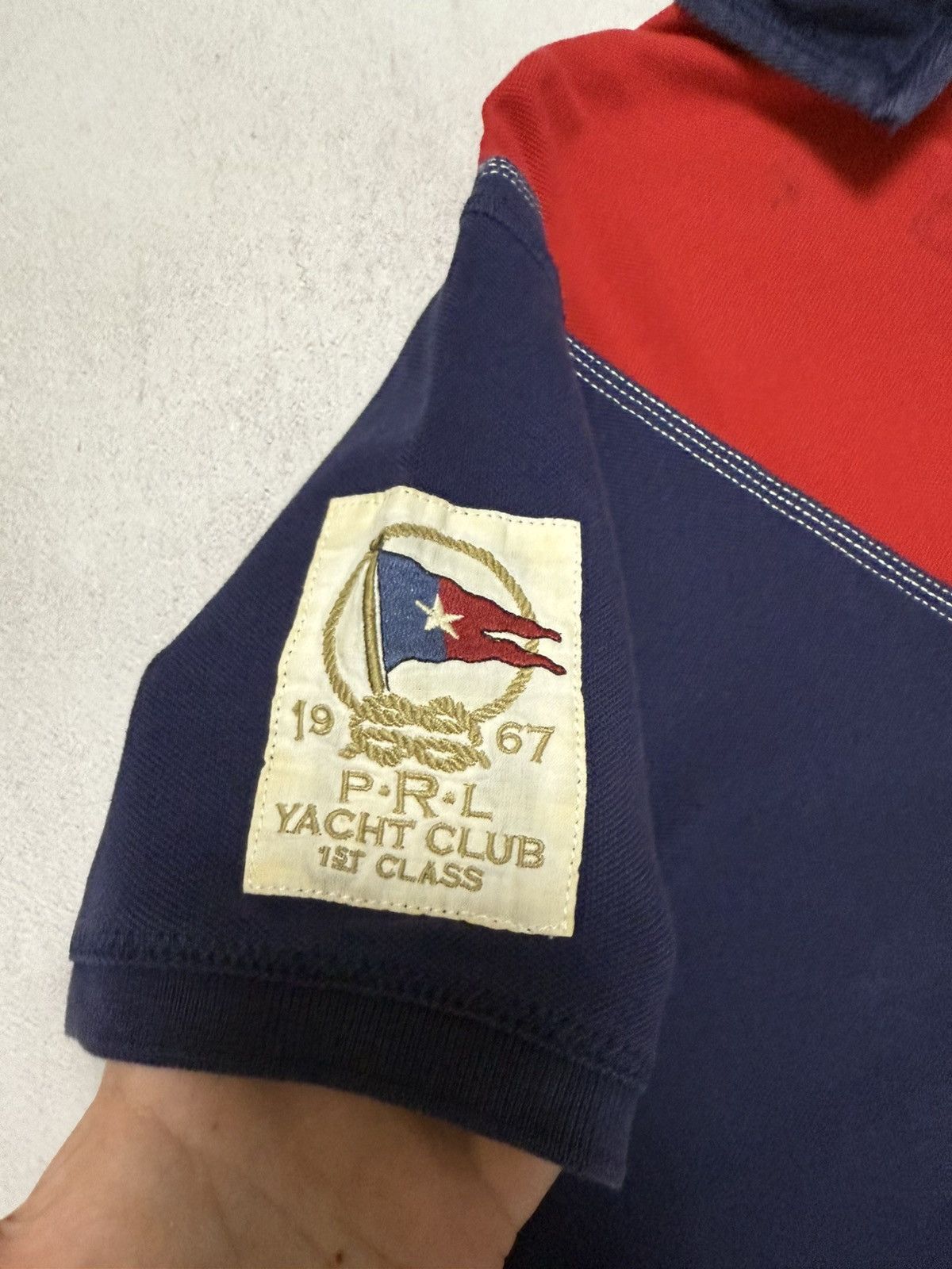 RRL Ralph Lauren Vintage Polo Ralph Lauren Polo Rugby T Shirt Big Logo Yacht Size US L / EU 52-54 / 3 - 5 Thumbnail