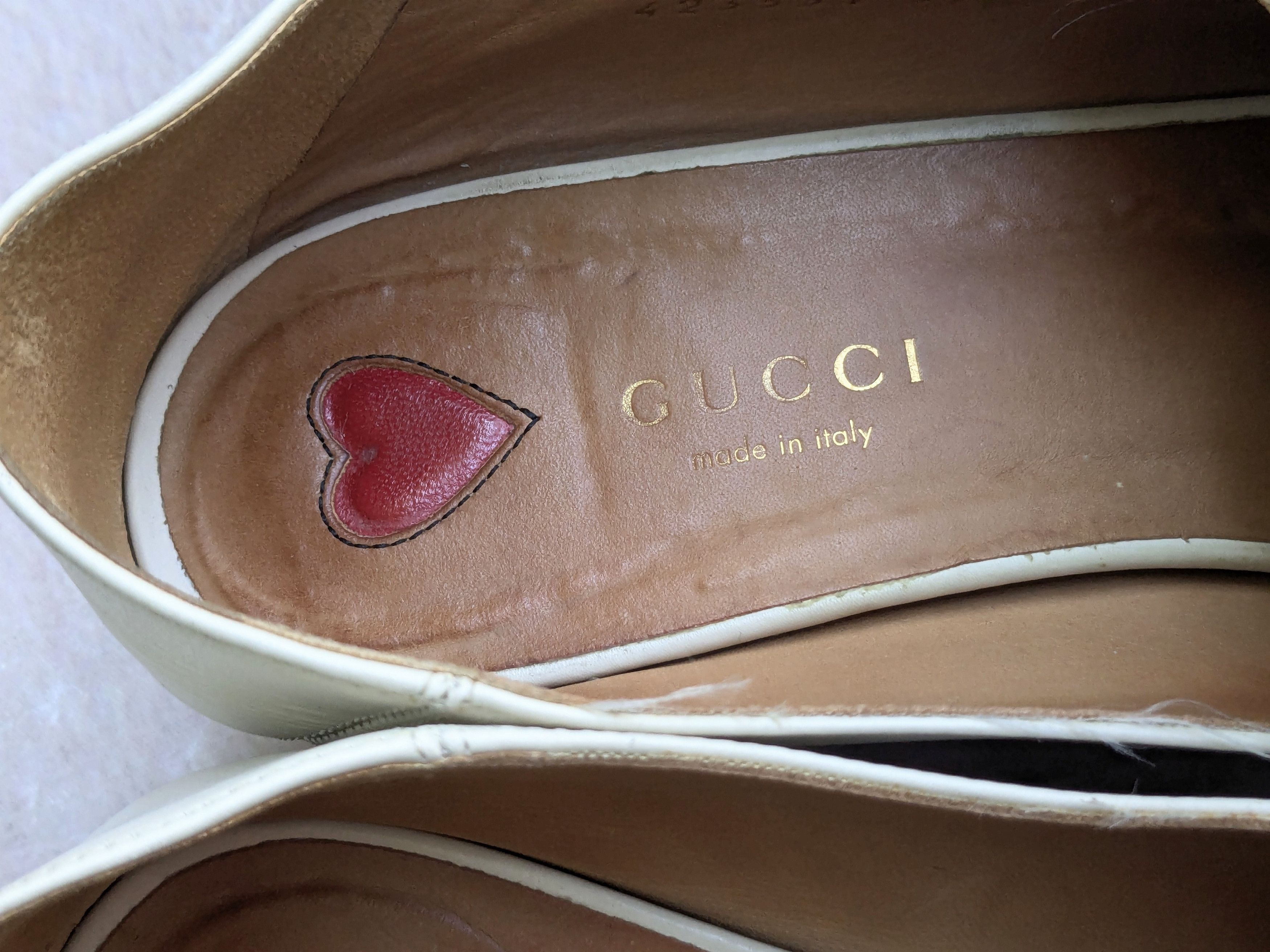 Gucci Gucci Loafers White 36 6 Leather Pumps Heels Size US 6 / IT 36 - 8 Thumbnail