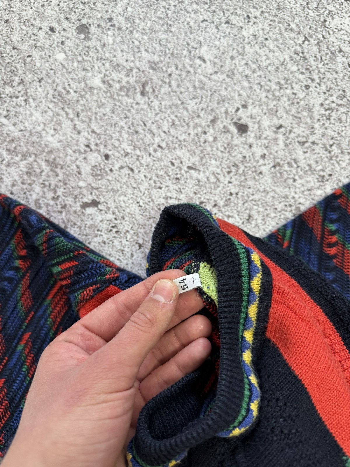 Carlo Colucci × Designer × Japanese Brand Vintage 1990’s Carlo Colucci Japanese Sweater Coogi Style Size US XL / EU 56 / 4 - 14 Thumbnail