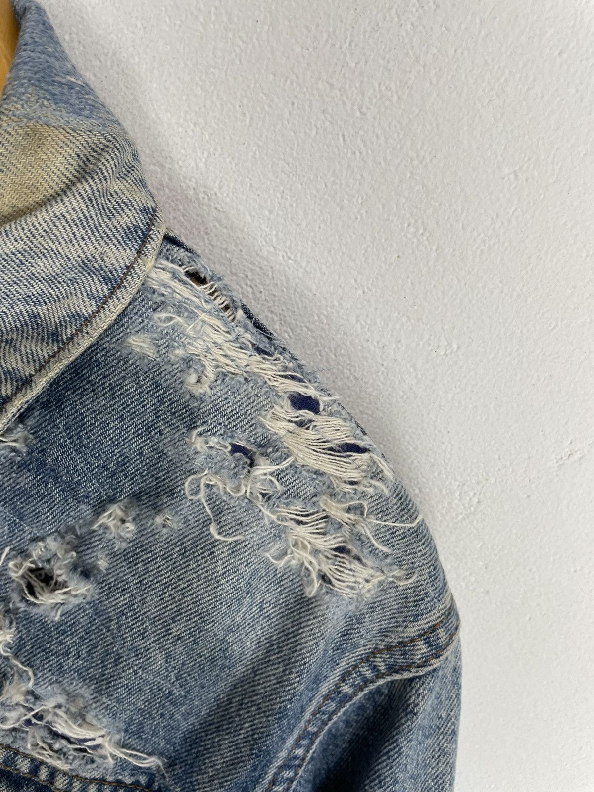 Levi's Vintage Distressed Levis Patchwork Trucker Jacket orange tab Size US M / EU 48-50 / 2 - 7 Thumbnail