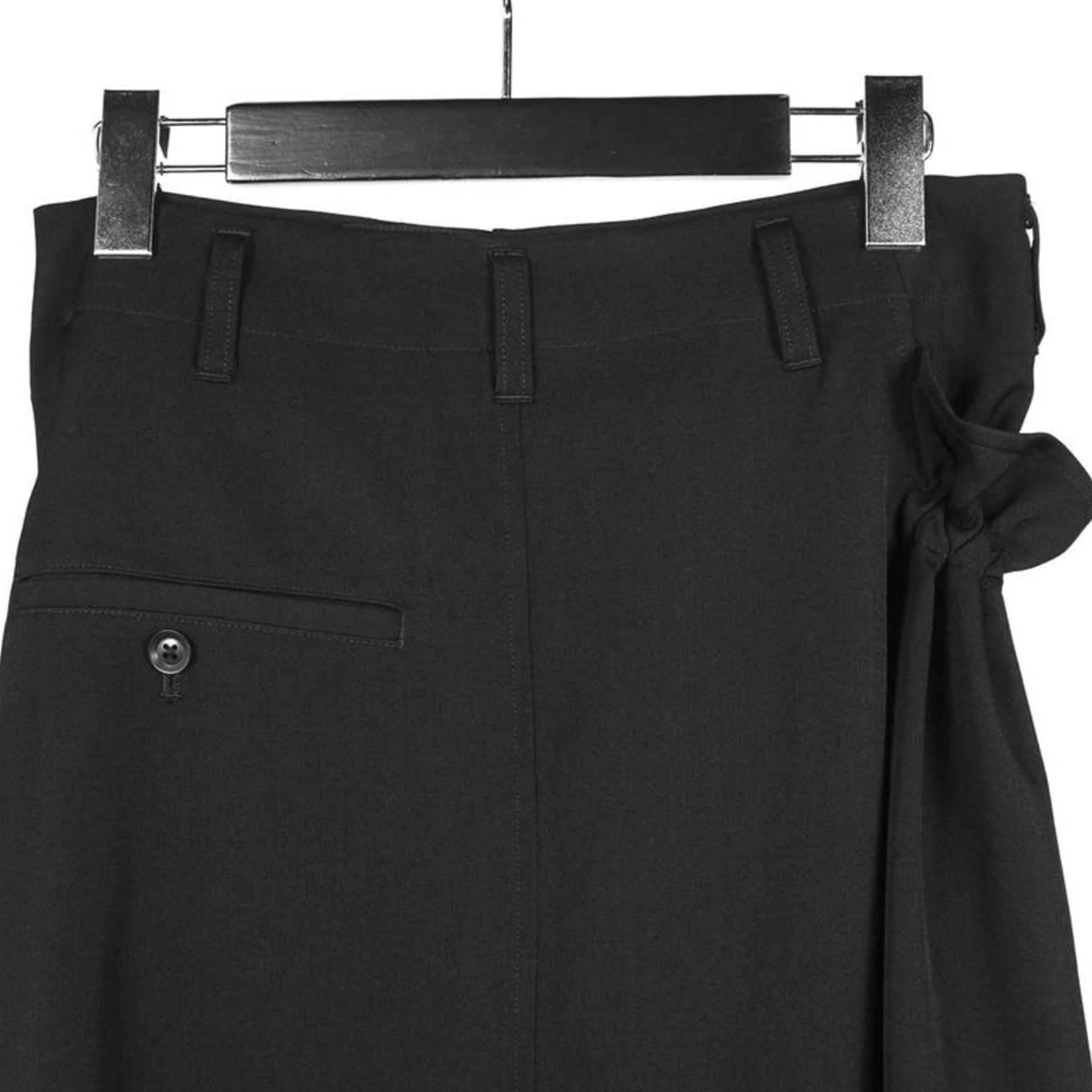 Yohji Yamamoto Yohji Yamamoto Pour Homme - Rayon Front Gathered Skirt Size US 30 / EU 46 - 9 Thumbnail