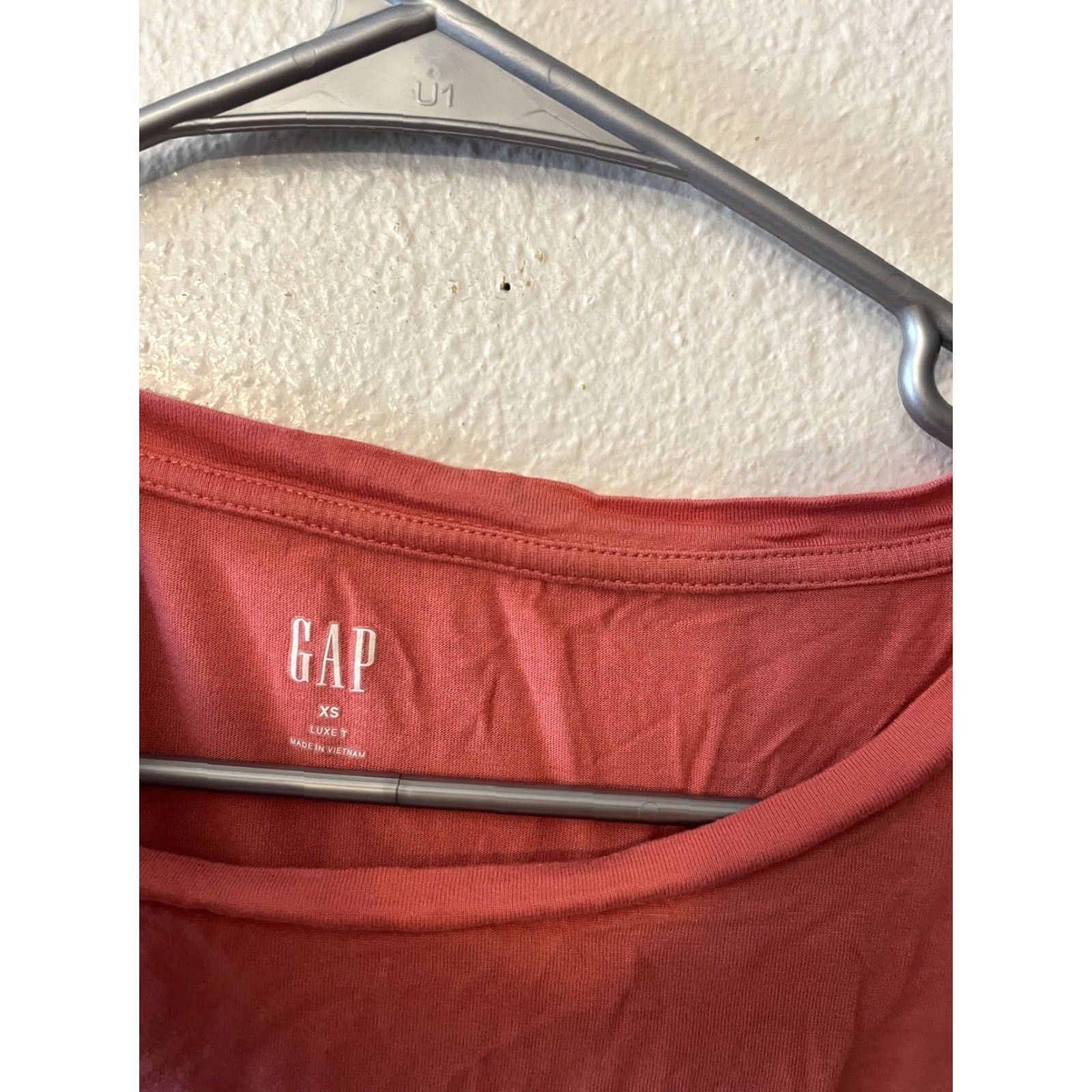 Gap Gap Women T-Shirt Short Sleeve Round Neck Pink XS Tee Luxe Casual Tunic Breathable Easy Care Lightweight Size XS / US 0-2 / IT 36-38 - 2 Thumbnail