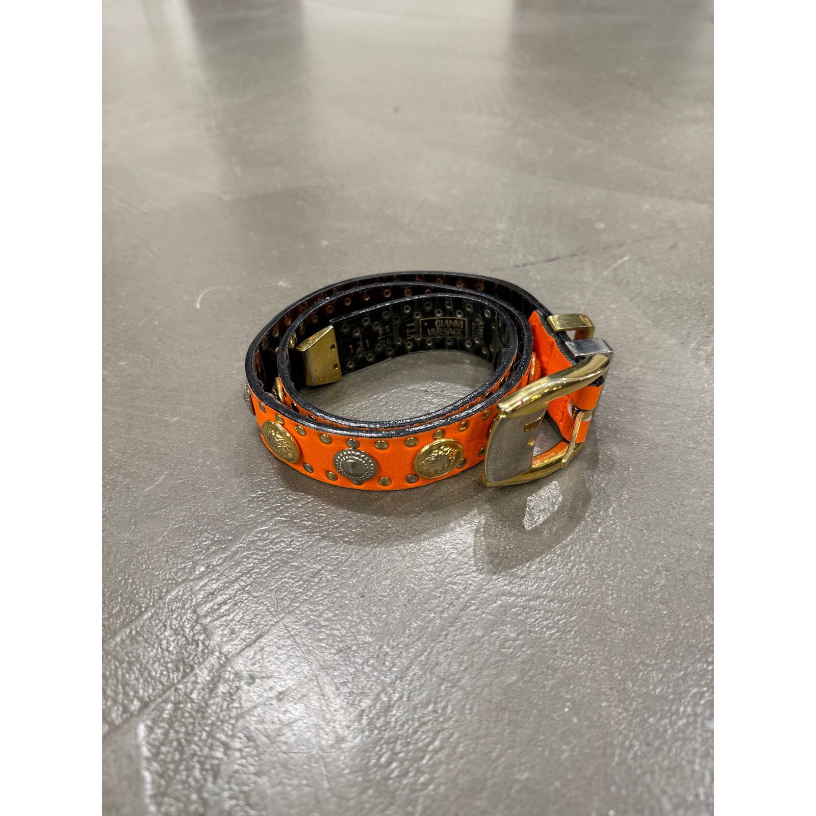 1980s Gianni Versace studded leather belt