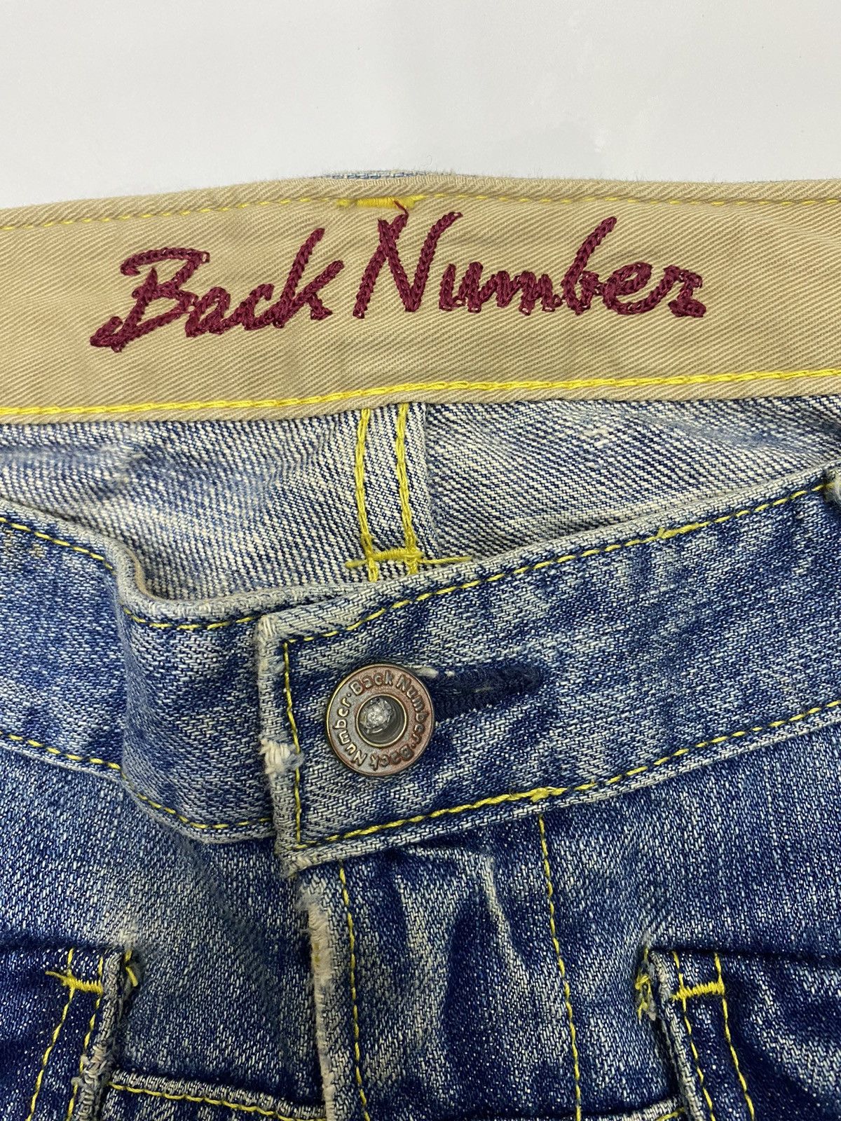Hysteric Glamour FLARED🔥HYSTERIC OG STYLE BACK NUMBER DISTRESSED DENIM JEANS Size US 32 / EU 48 - 8 Thumbnail