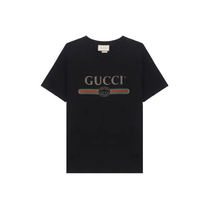 Gucci Gucci Oversized Logo Printed Short Sleeve T-shirt-2507 Size S / US 4 / IT 40 - 8 Thumbnail