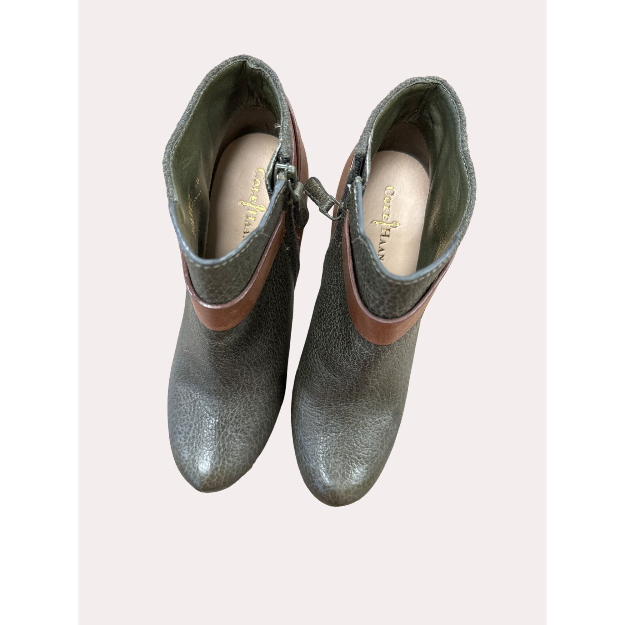 Cole Haan Cole Haan women’s green brown leather ankle boots size6B SKU Size US 6 / IT 36 - 6 Thumbnail