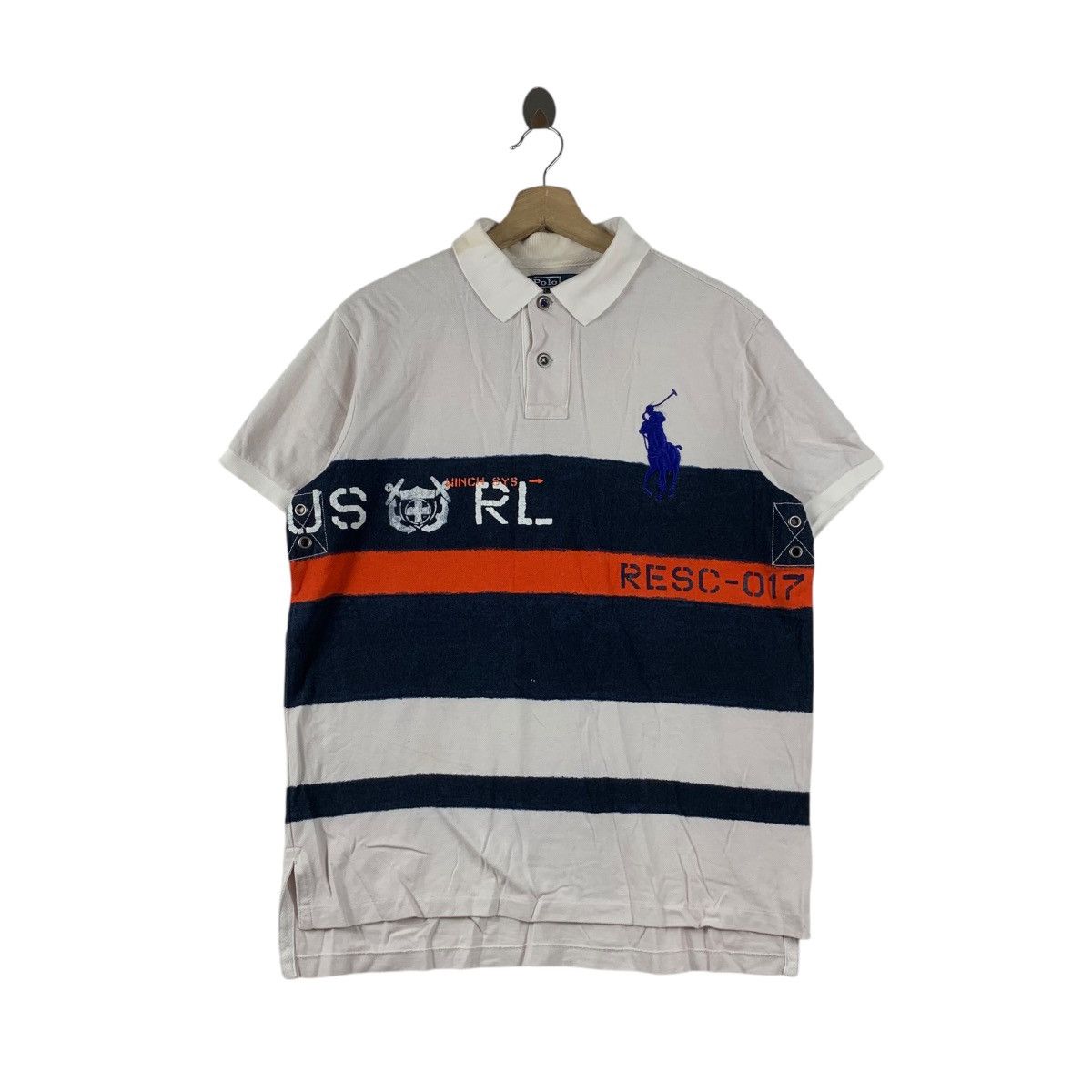 Polo Ralph Lauren Vintage POLO RALPH LAUREN RESQUE Winch Sys Tee Shirt Top Size US L / EU 52-54 / 3 - 1 Thumbnail