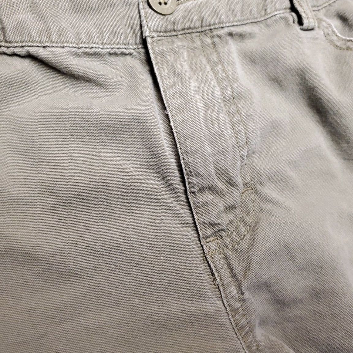 The North Face The North Face Shorts Womens 8 Green Canvas 100% Cotton Cargo Utility Hike Gorp Size 30" / US 8 / IT 44 - 2 Thumbnail