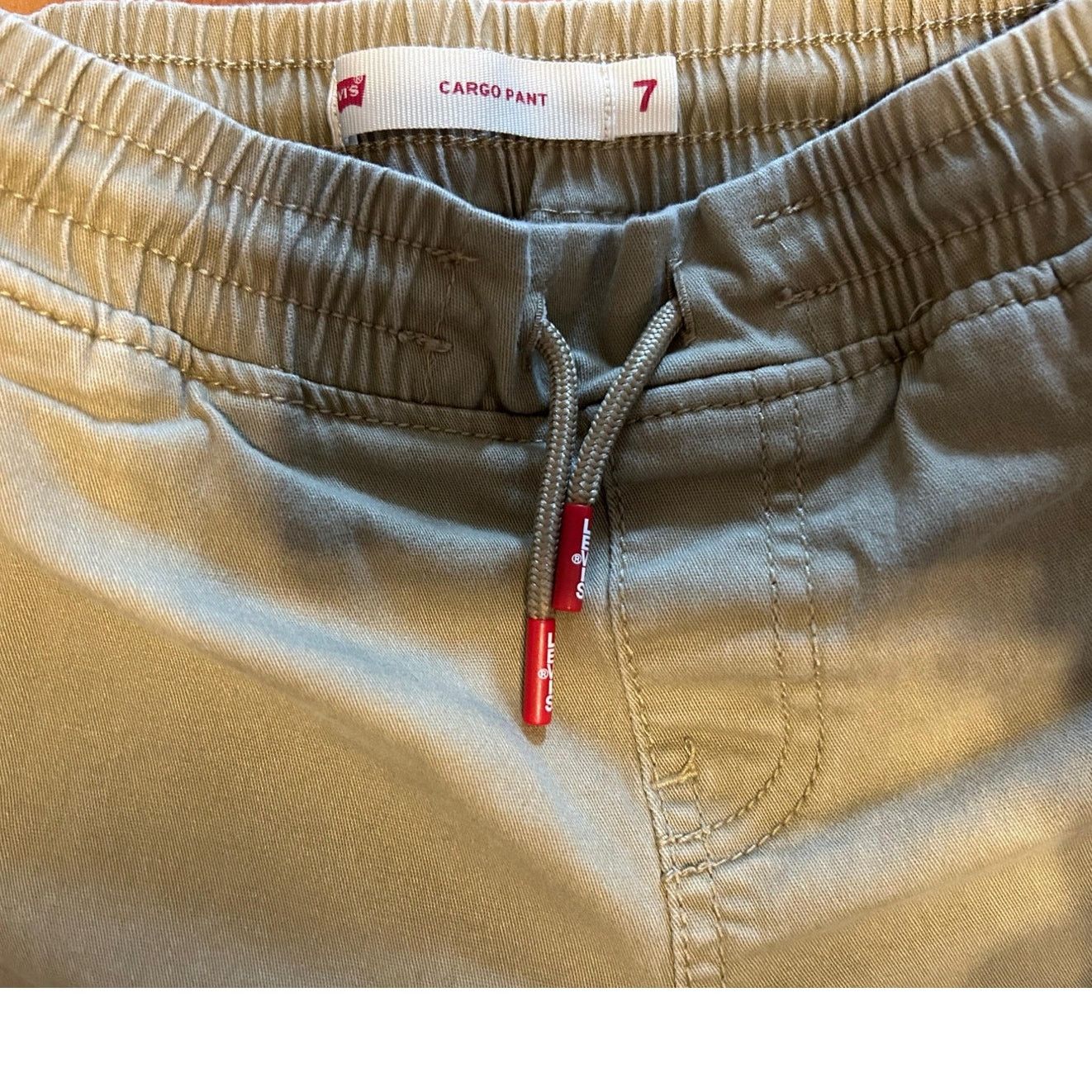 Levi's Levi's Boys' Size 7 Khaki Cargo Pants - Great Condition! Size 22" - 6 Thumbnail