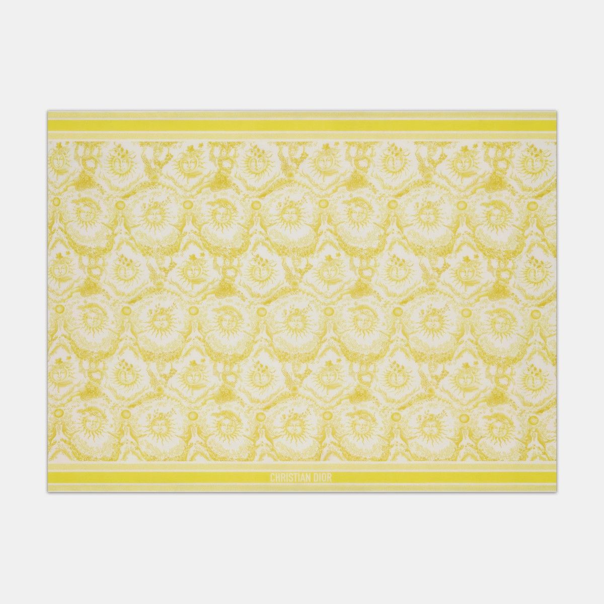 Dior o1bcso1str0226 Size:OS/De Jouy Soleil Sarong in White/Yellow Size ONE SIZE - 2 Thumbnail