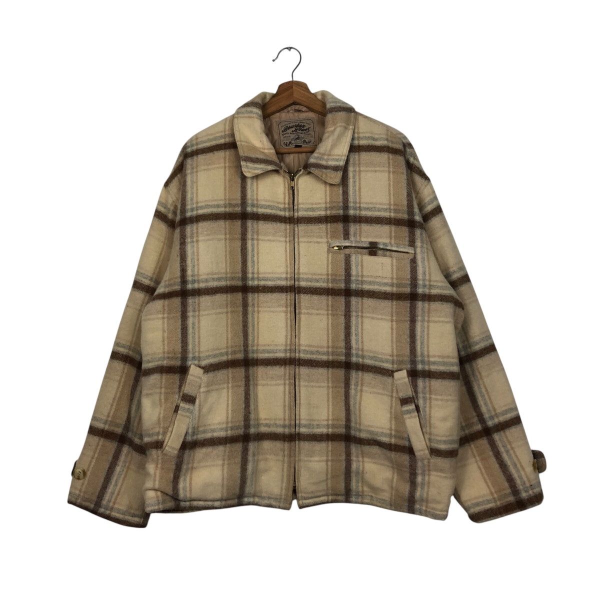 Japanese Brand 📌Vintage Chore Zipper Jacket Buckle Bourbon House Tartan Size US M / EU 48-50 / 2 - 2 Thumbnail