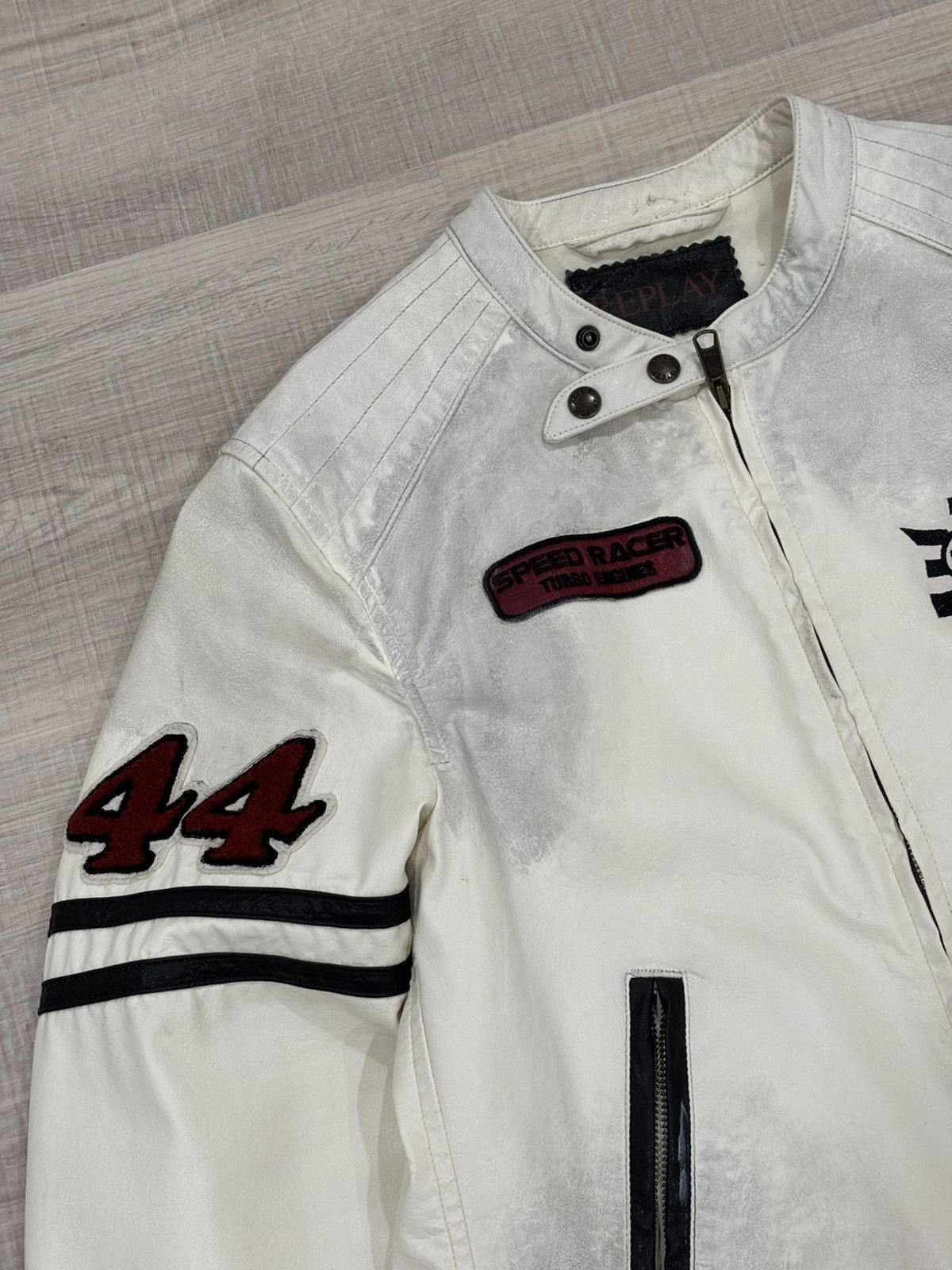 Replay Vintage Replay Biker Leather Jacket Size US M / EU 48-50 / 2 - 6 Thumbnail