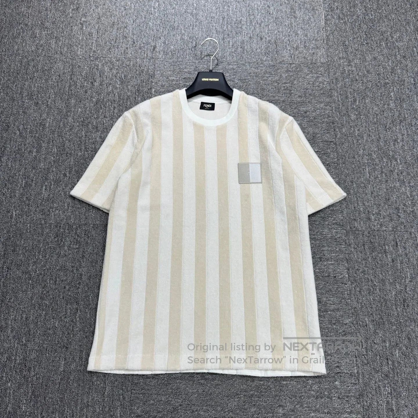 Fendi Multi Vertical Striped Short Sleeve Shirt with Pocket. Size US S / EU 44-46 / 1 - 1 Thumbnail