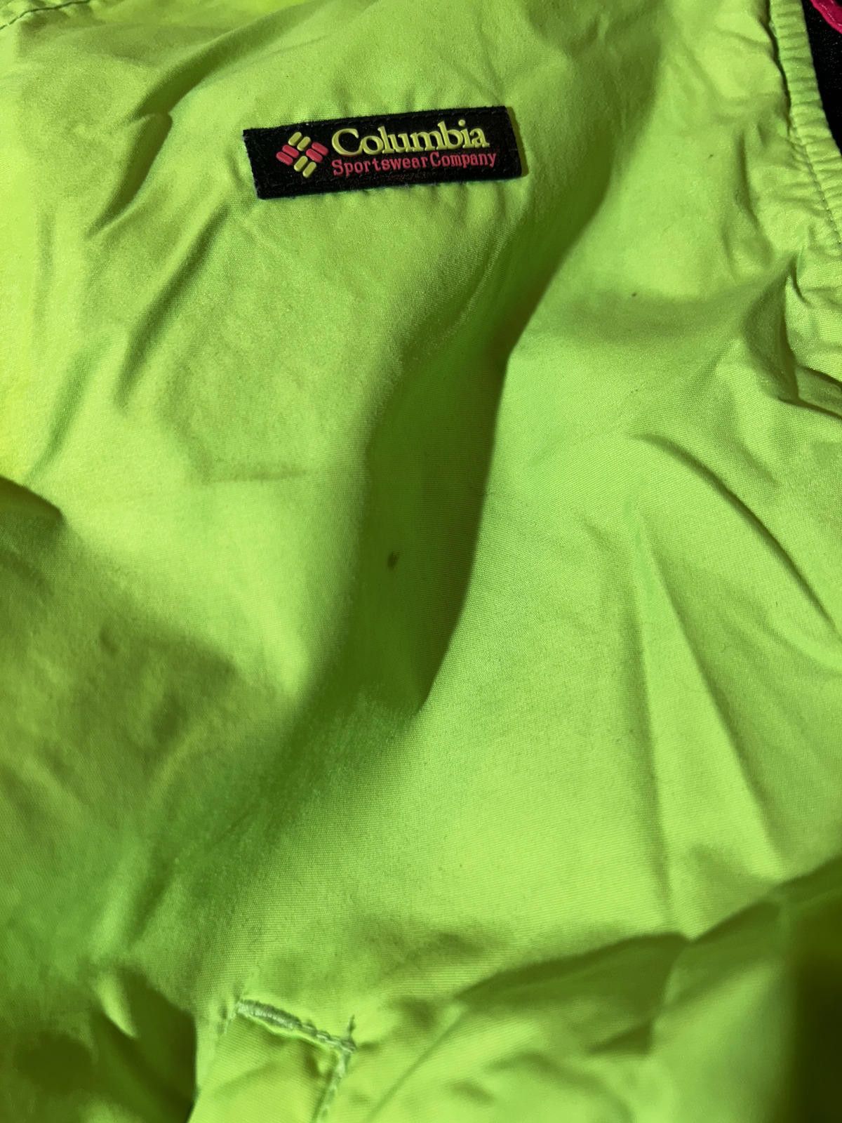 Columbia Vintage 90s Columbia Jacket Neon Lime Green Men's L Size US L / EU 52-54 / 3 - 2 Thumbnail