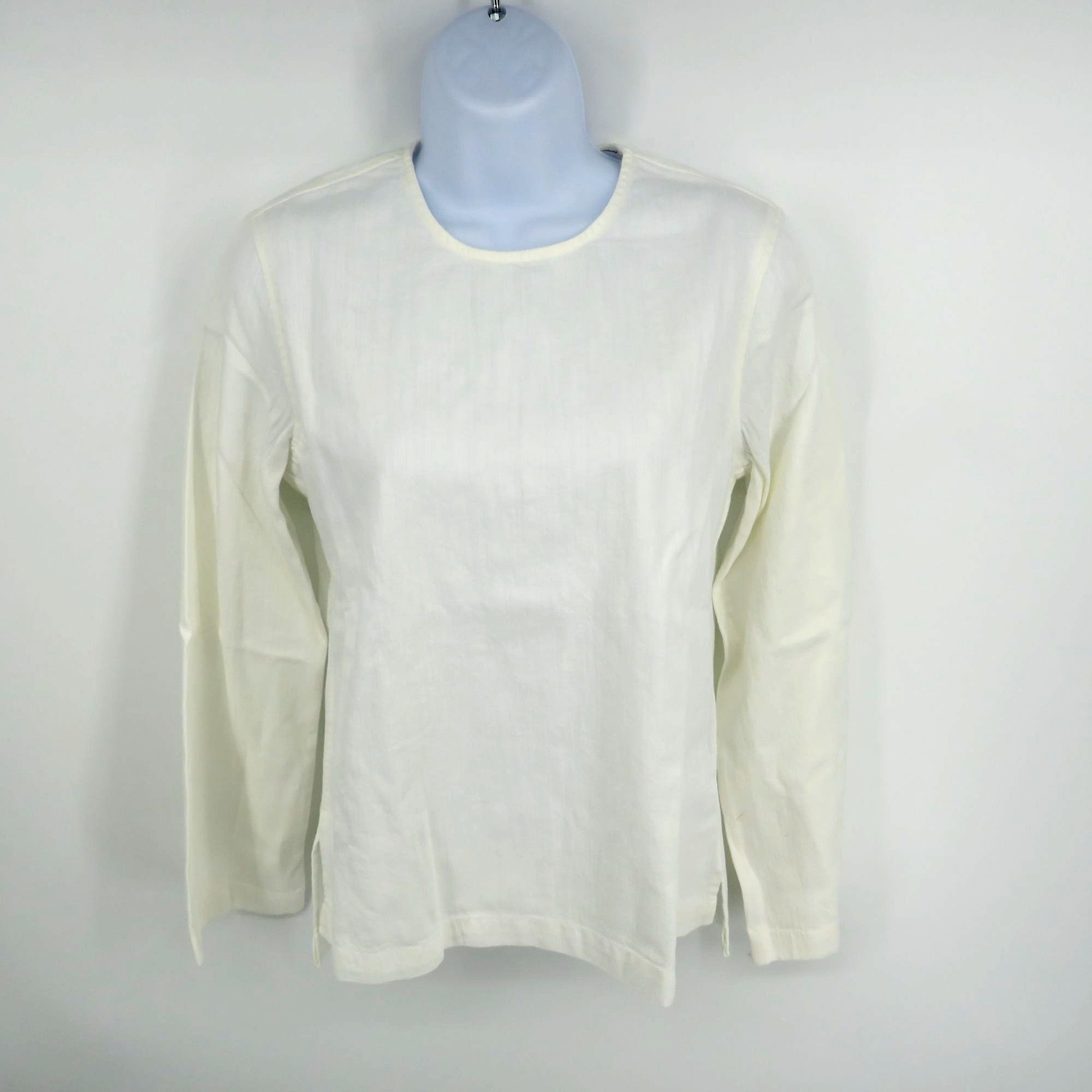 Baldwin BALDWIN XS White Long Sleeve Blouse Shirt Women NWT Size XS / US 0-2 / IT 36-38 - 1 Thumbnail