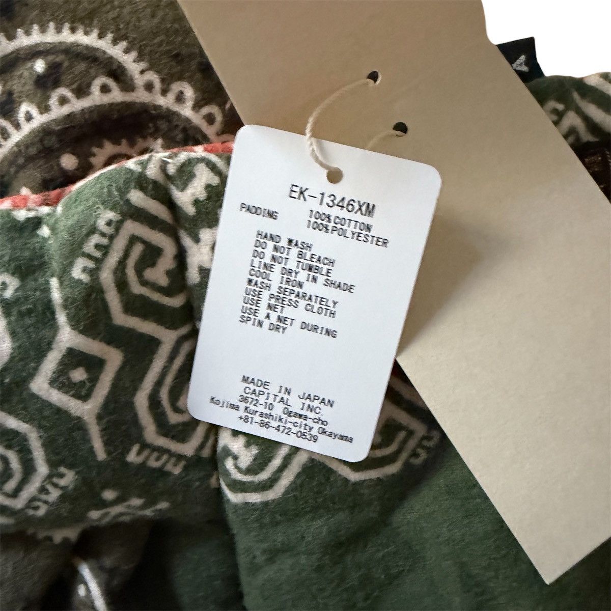 Kapital Kapital Flannel Bandana Print Reversible KESA Scarf Size ONE SIZE - 5 Thumbnail