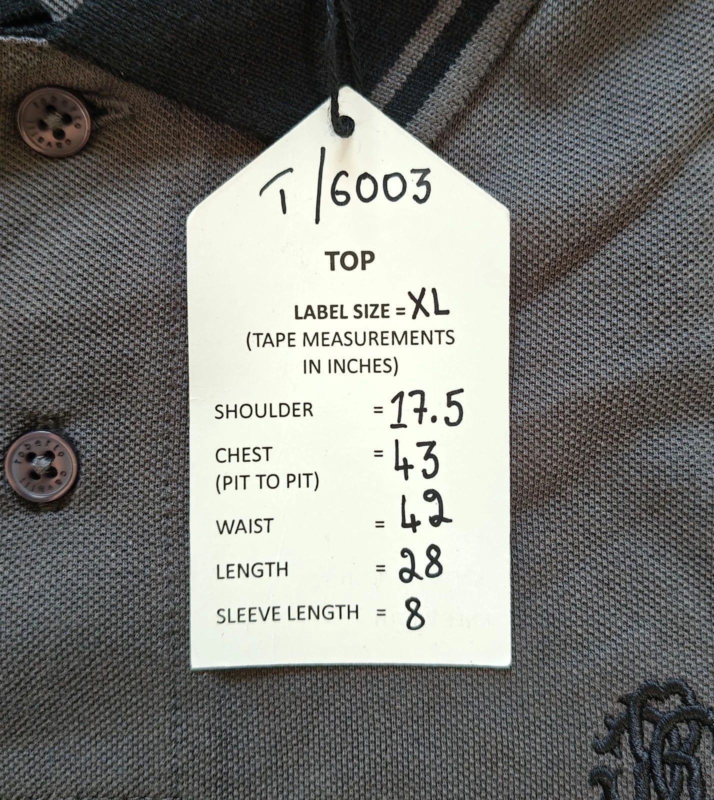 Roberto Cavalli Robert Cavalli RC Monogram-Embroidered Polo Shirt T / 6003 Size US XL / EU 56 / 4 - 5 Thumbnail