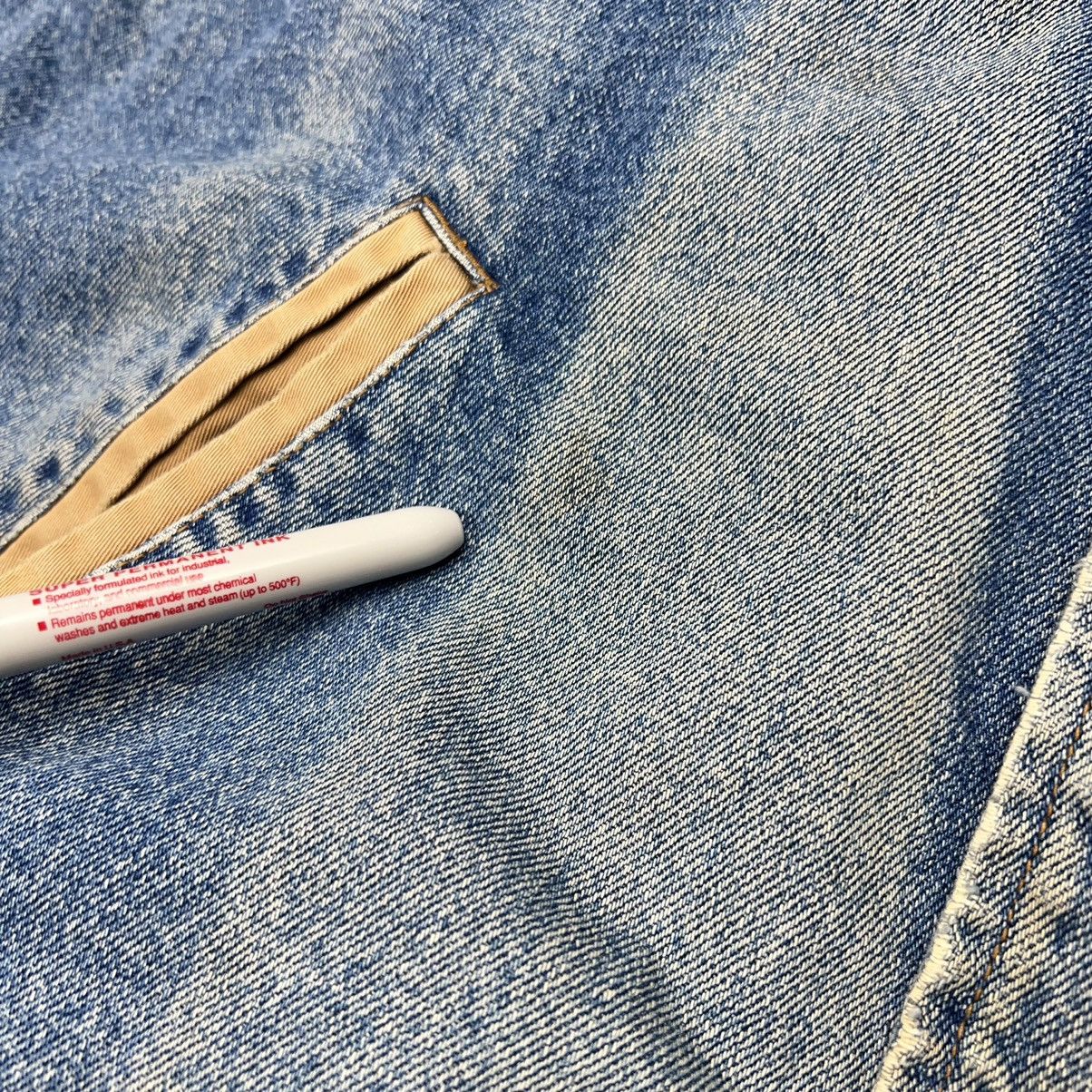 Dunbrooke × Vintage VTG Dunbrooke Denim Jacket Jersey State Police Jean Varsity Size US XXL / EU 58 / 5 - 11 Thumbnail