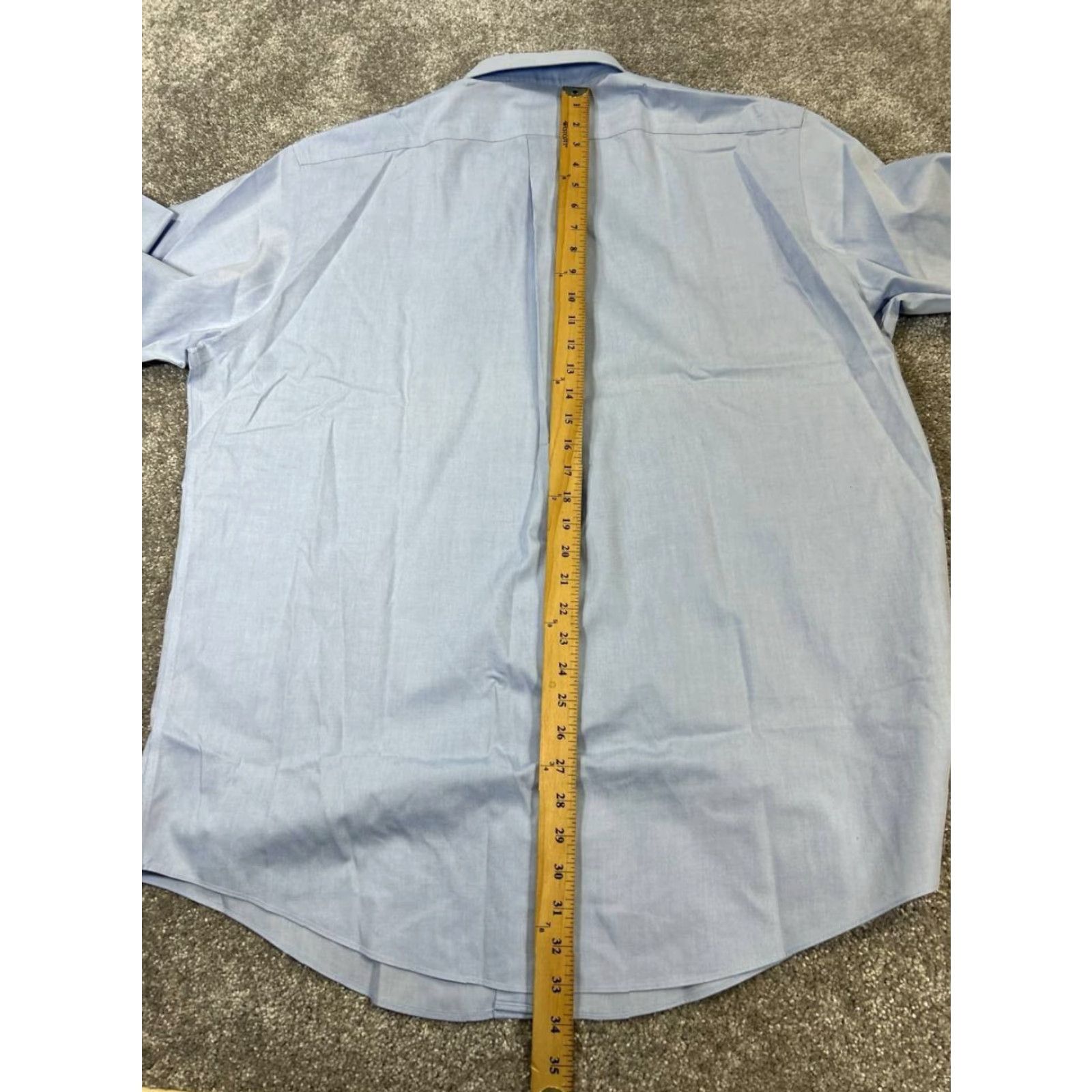 Brooks Brothers Brooks Brothers Dress Shirt Mens 17.5 Blue Cotton Button Up Shirt Size 48R - 7 Thumbnail
