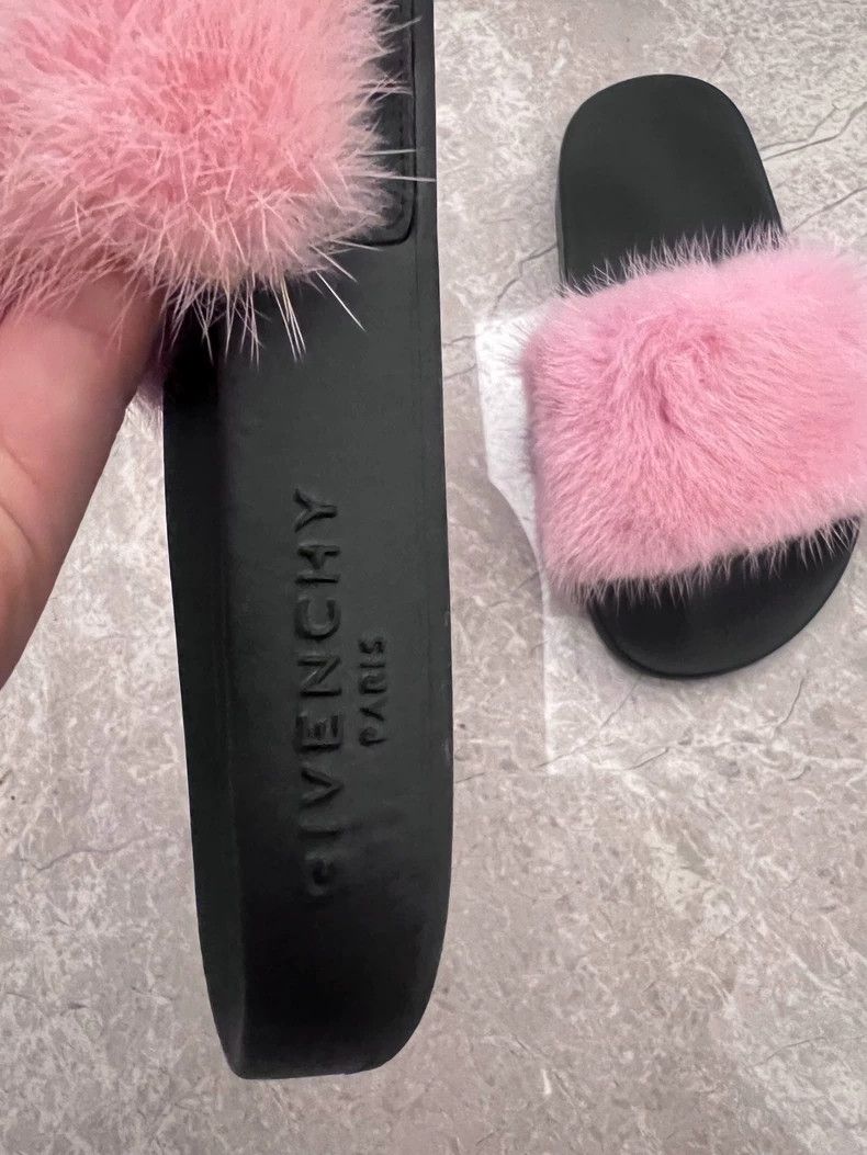 Givenchy Givenchy Pink Slippers with Black Soles, Made in Italy. So Size US 5.5 / IT 35.5 - 2 Thumbnail