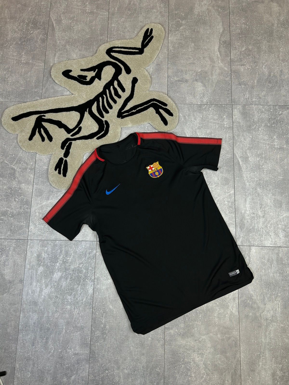 Pre-owned F C Barcelona X Nike Mens Vintage Nike Fc Barcelona T Shirt Y2k Soccer Jersey 90's In Black