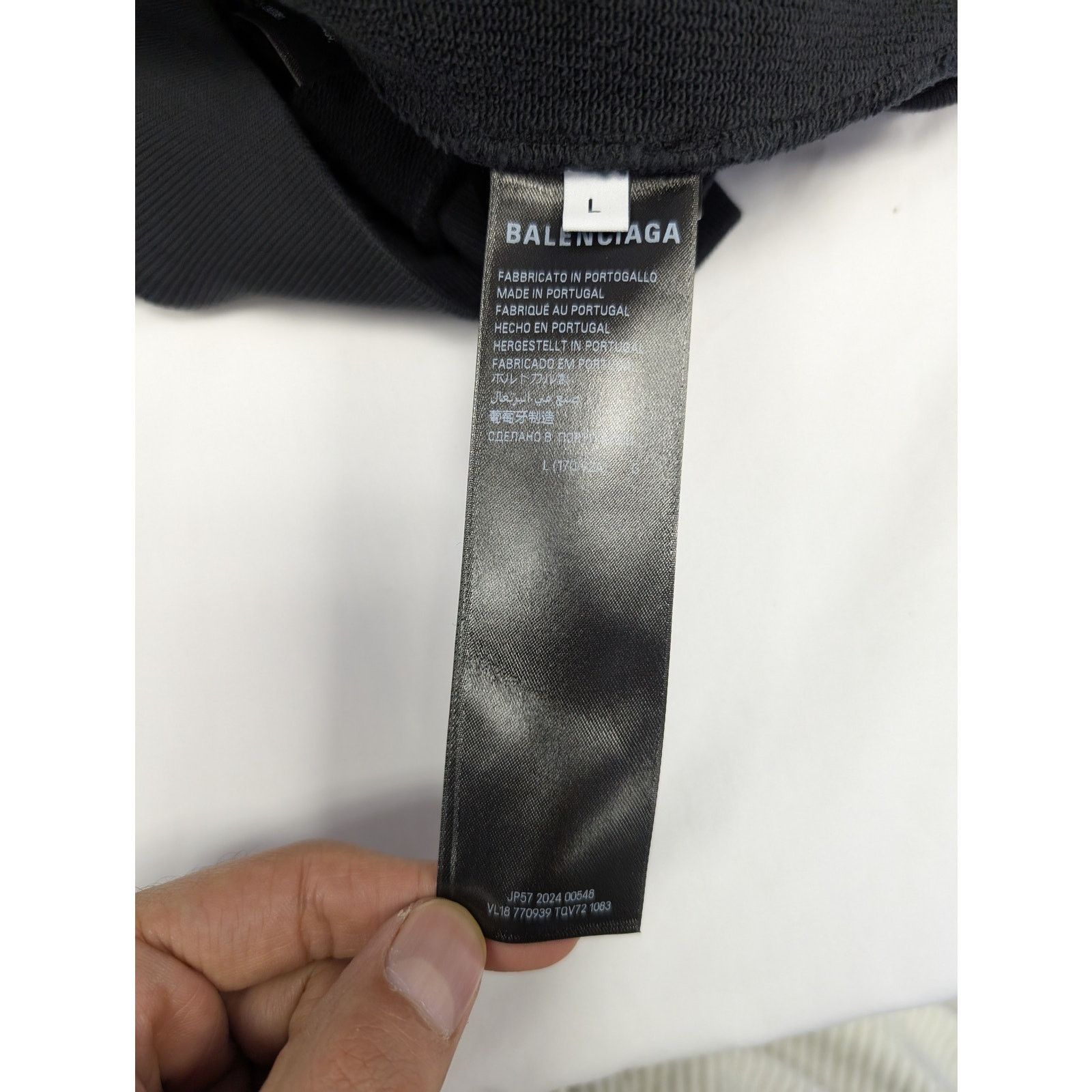 Balenciaga o1rshd1 Need for Speed Tape Fit Zip-up Hoodie in Black Size US L / EU 52-54 / 3 - 17 Thumbnail