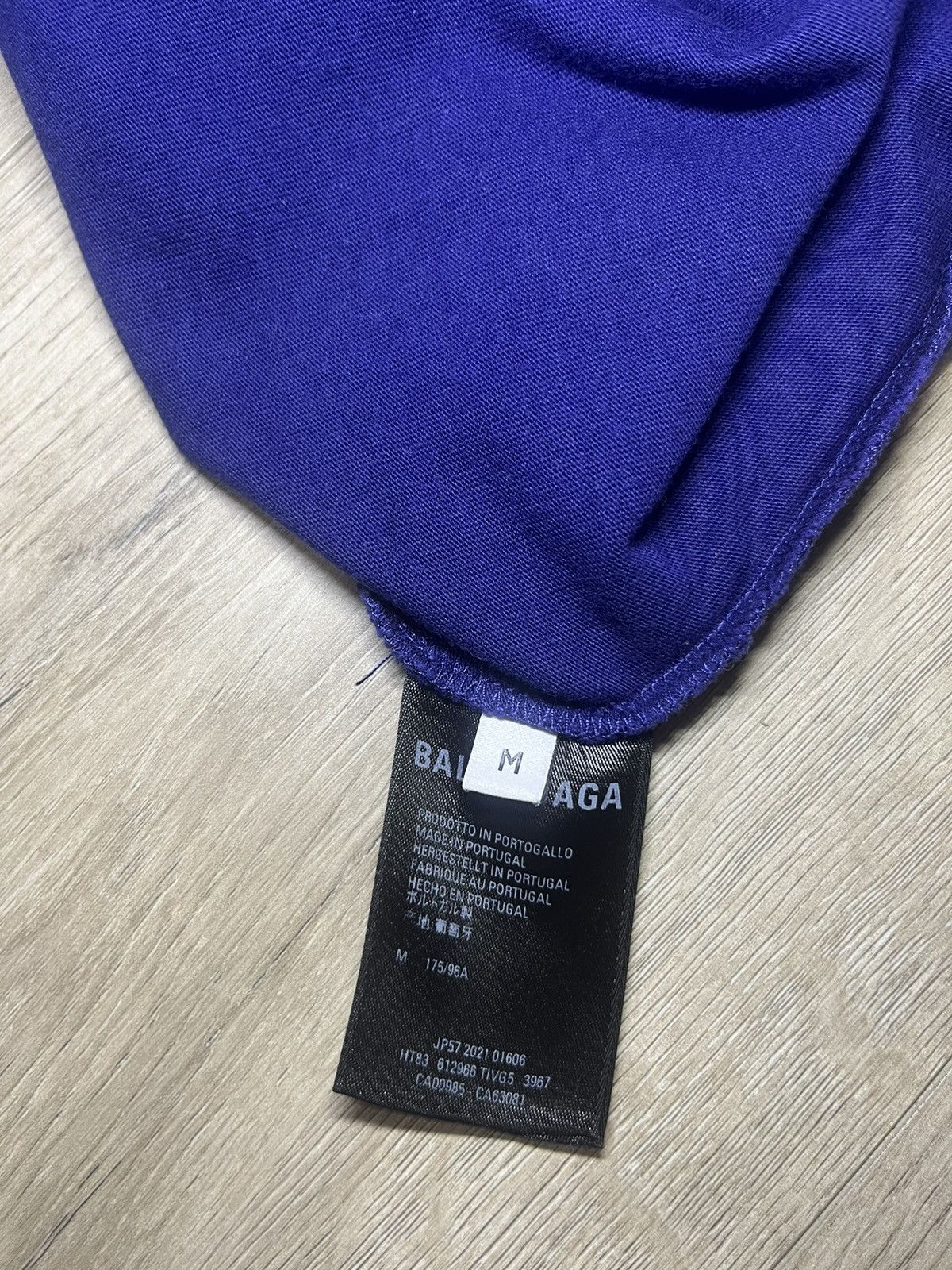 Balenciaga Balenciaga Logo Marine Blue Tee Size US M / EU 48-50 / 2 - 4 Thumbnail