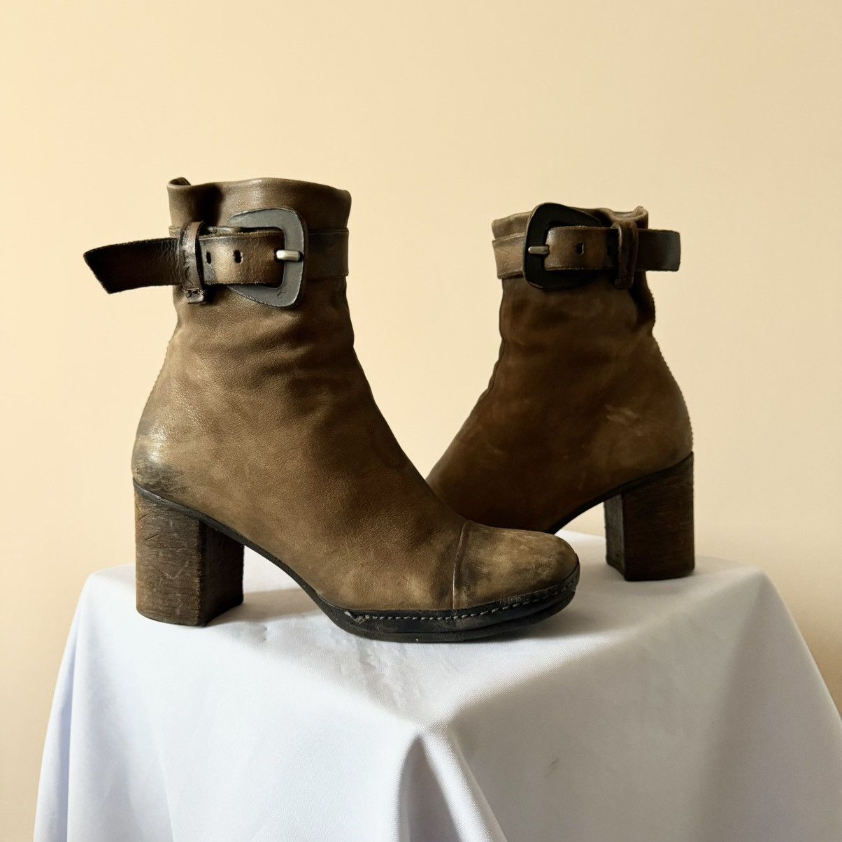 Dirk Bikkembergs AS 98 Airstep Vintage Ankle Straps Boots Rick Owens Vibe Size US 9 / IT 39 - 1 Thumbnail