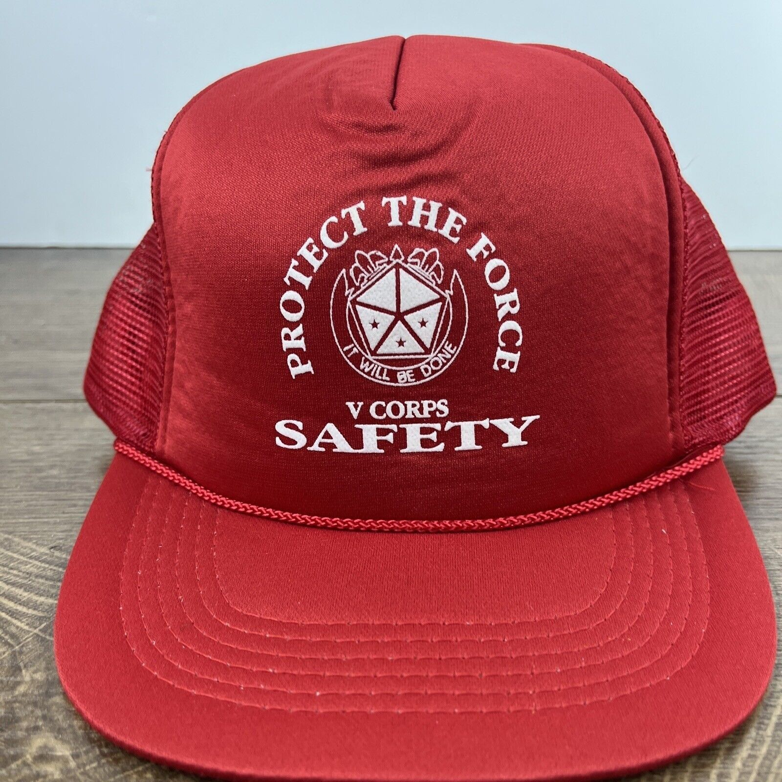Other Protect the Force Hat Safety Hat Snapback Red Adjustable Hat Size ONE SIZE - 6 Thumbnail