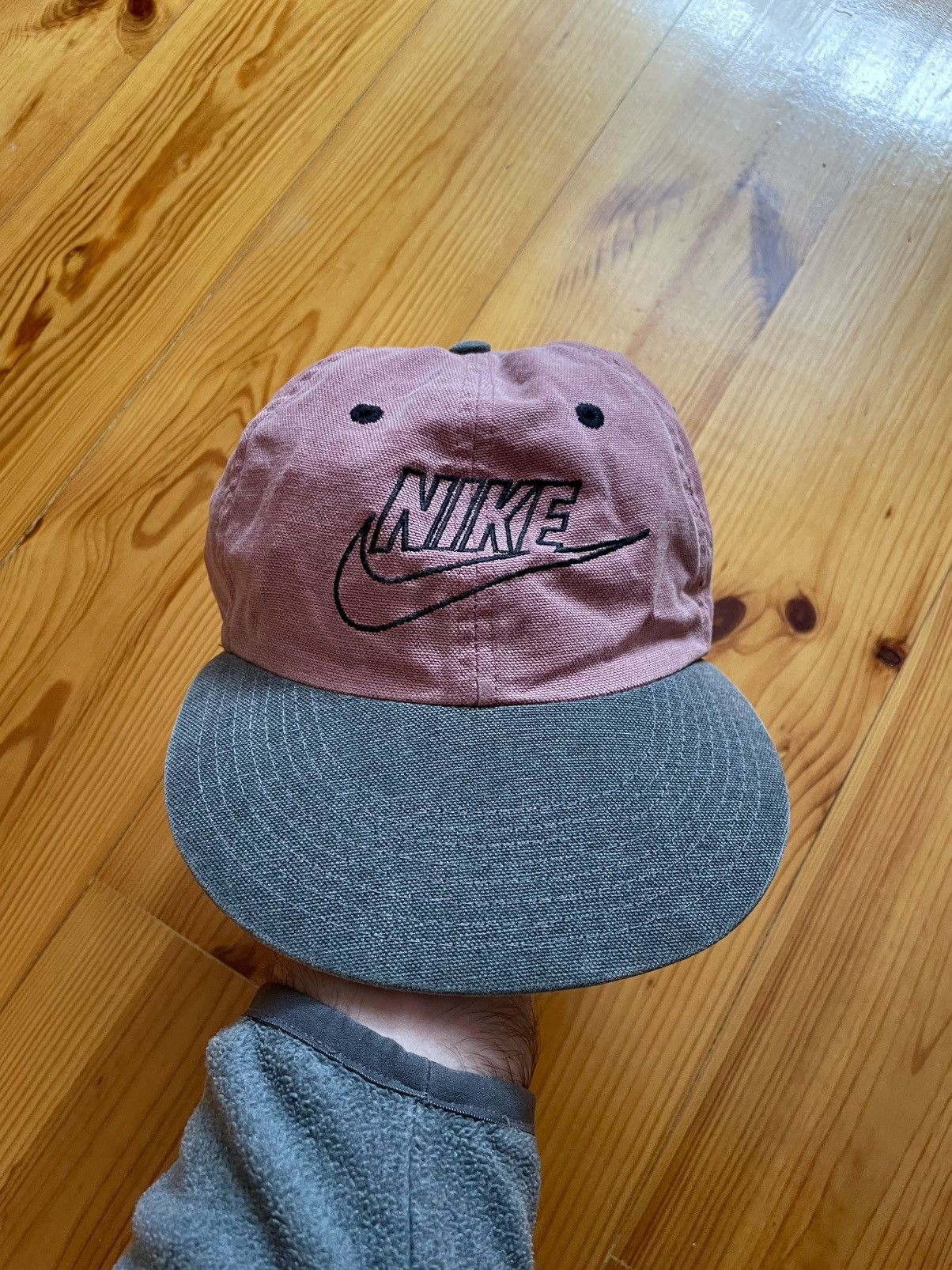 Nike Vintage 90s Nike Logo Faded Y2K Cap Hat Size ONE SIZE - 3 Thumbnail