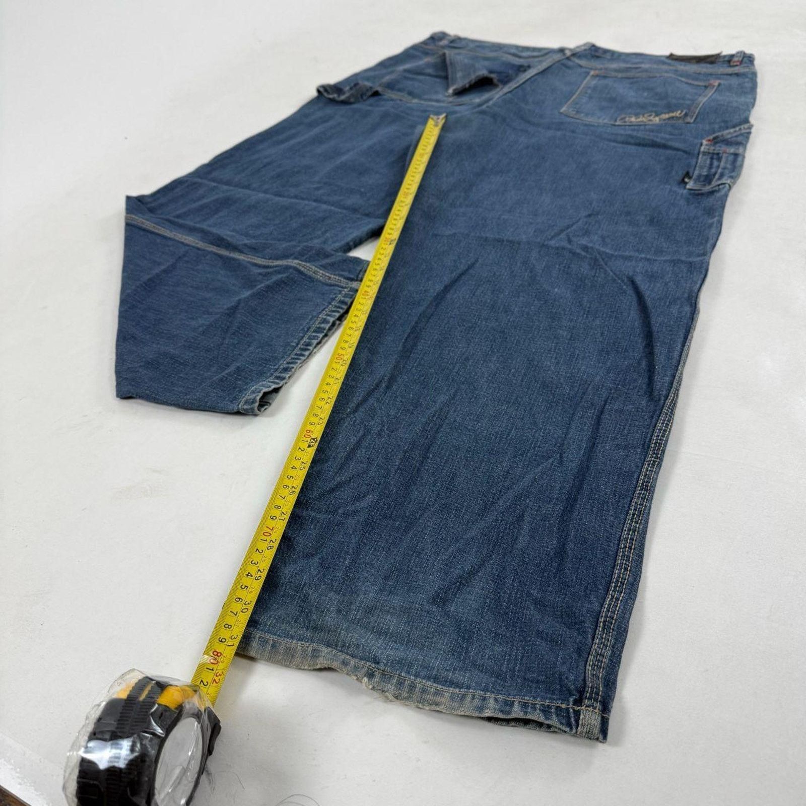 Japanese Brand × Le Grande Bleu (L.G.B.) × Vintage Vintage y2k rare grunge baggy faded stonewash wide leg jeans Size US 42 / EU 58 - 3 Thumbnail