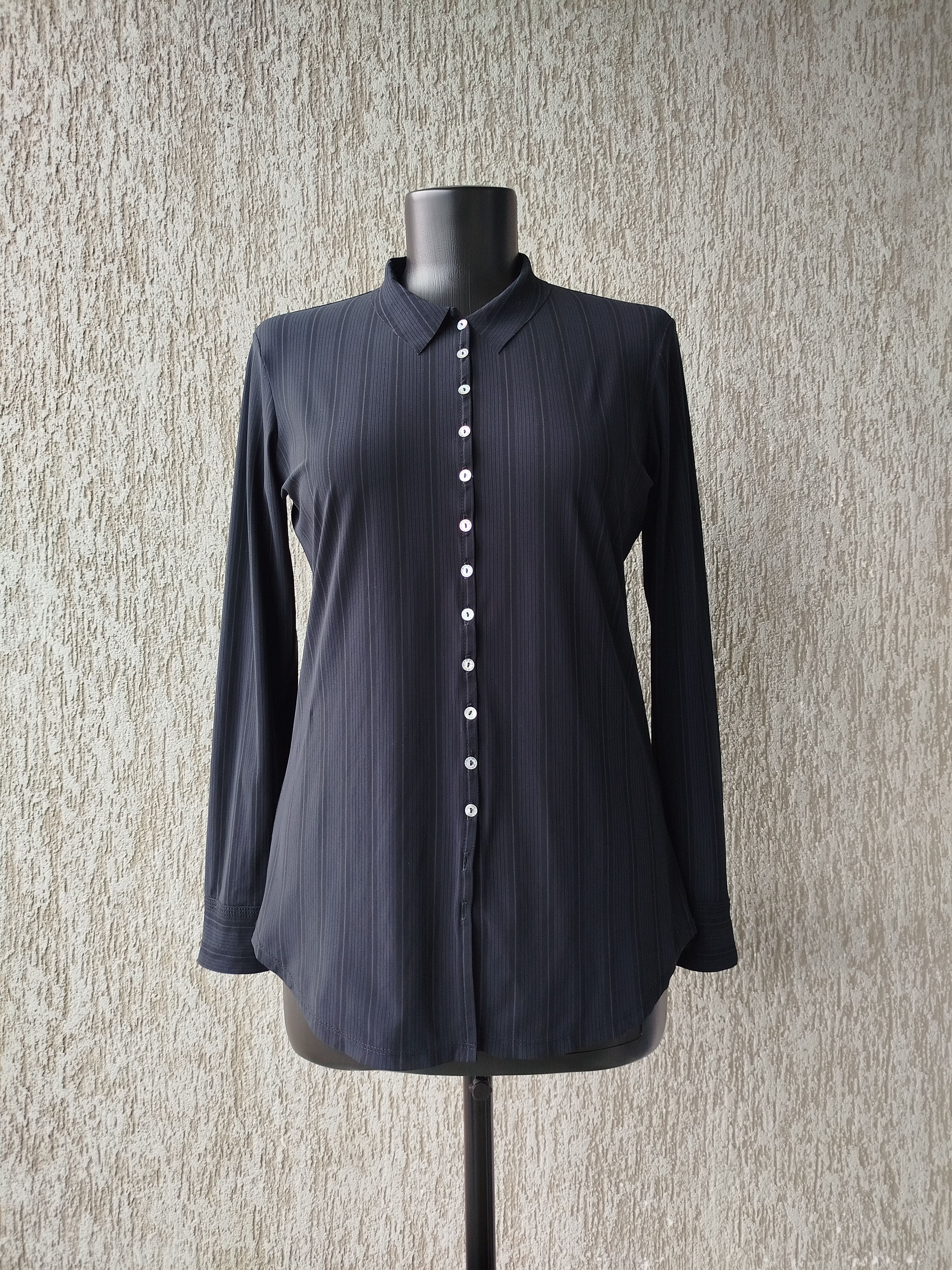 Marithe + Francois Girbaud Shirt Top Striped Button Up Jersey Vintage Y2K Size L Size L / US 10 / IT 46 - 2 Thumbnail
