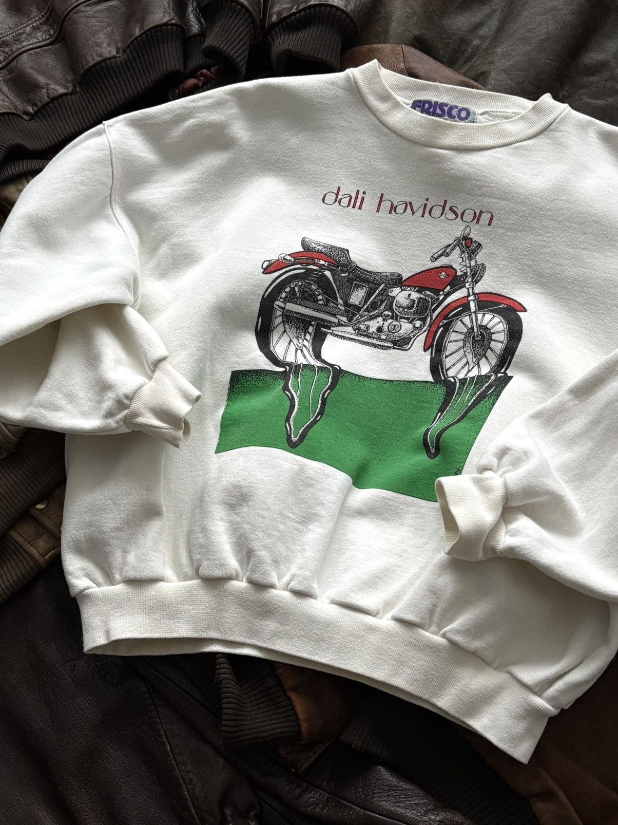 Vintage 1990s Vintage Simon Drew 'Dali Havidson' Art Sweatshirt Size US L / EU 52-54 / 3 - 1 Thumbnail