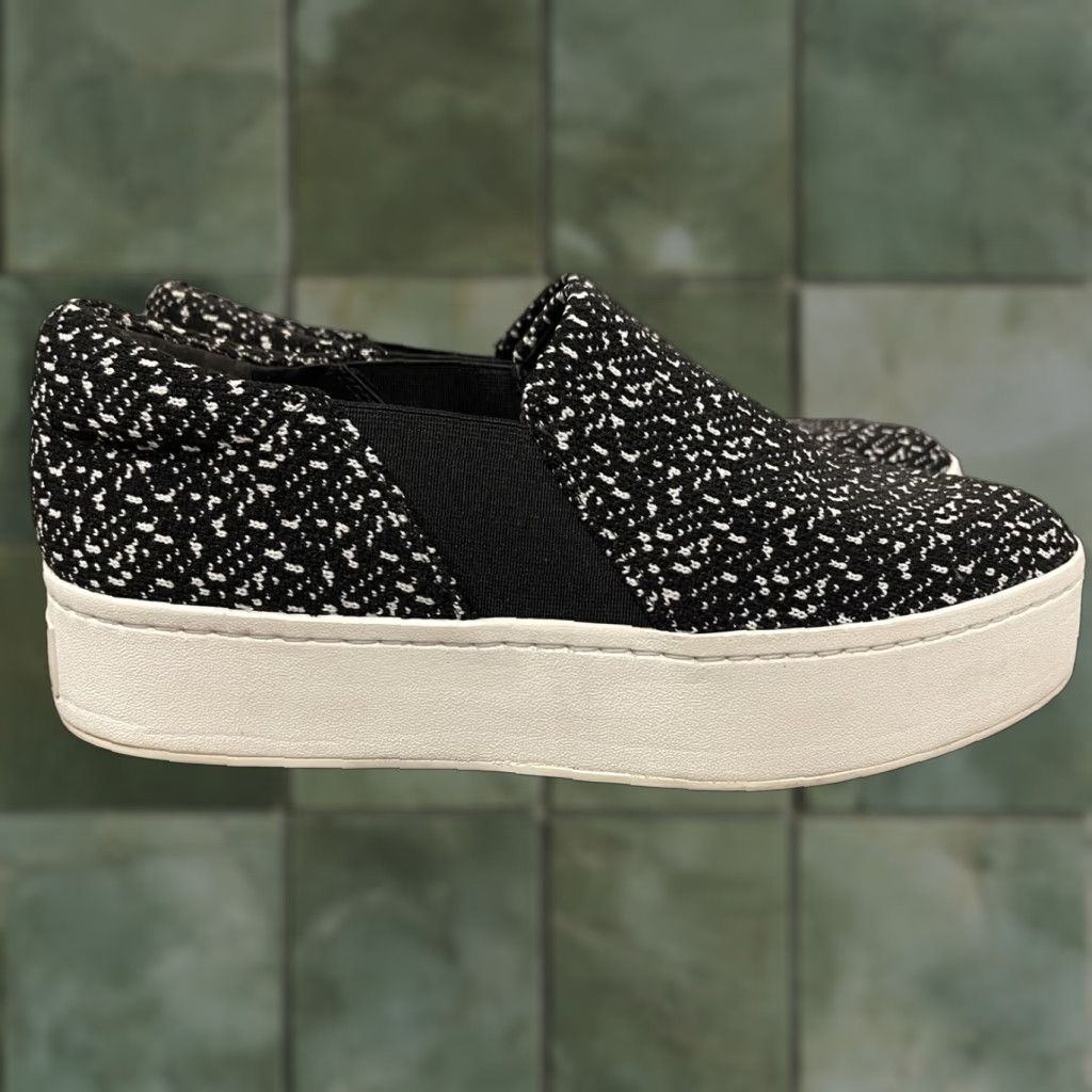 Vince Vince Warren Platform Slip-On Sneaker Women 7M Multicolor Black White Speckled MSRP 225 Sneaker Size US 7 / IT 37 - 1 Thumbnail