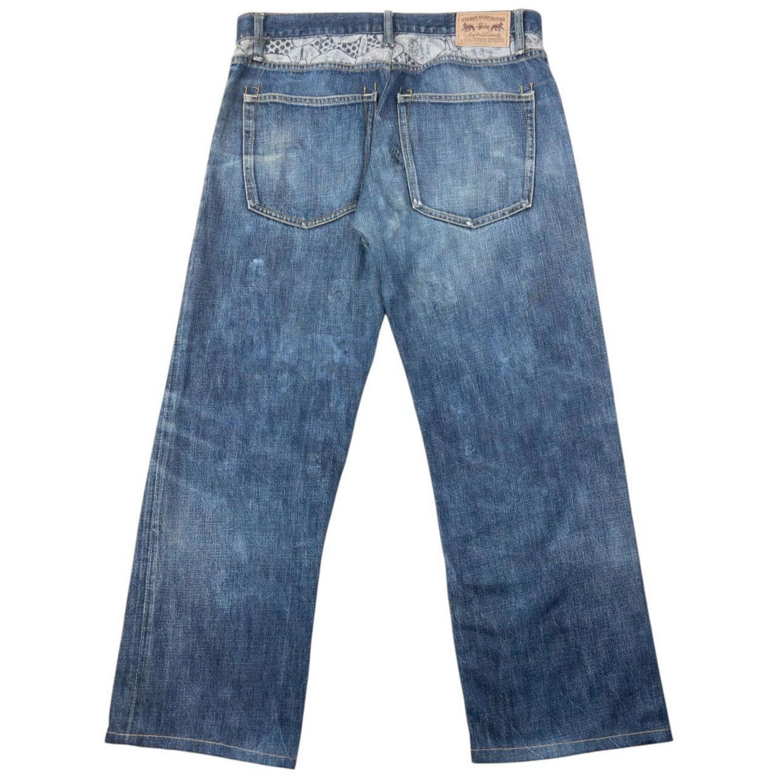 Stussy Vintage 2000s Stussy Speech Bubble Denim Jeans Size W34 Size US 34 / EU 50 - 2 Thumbnail