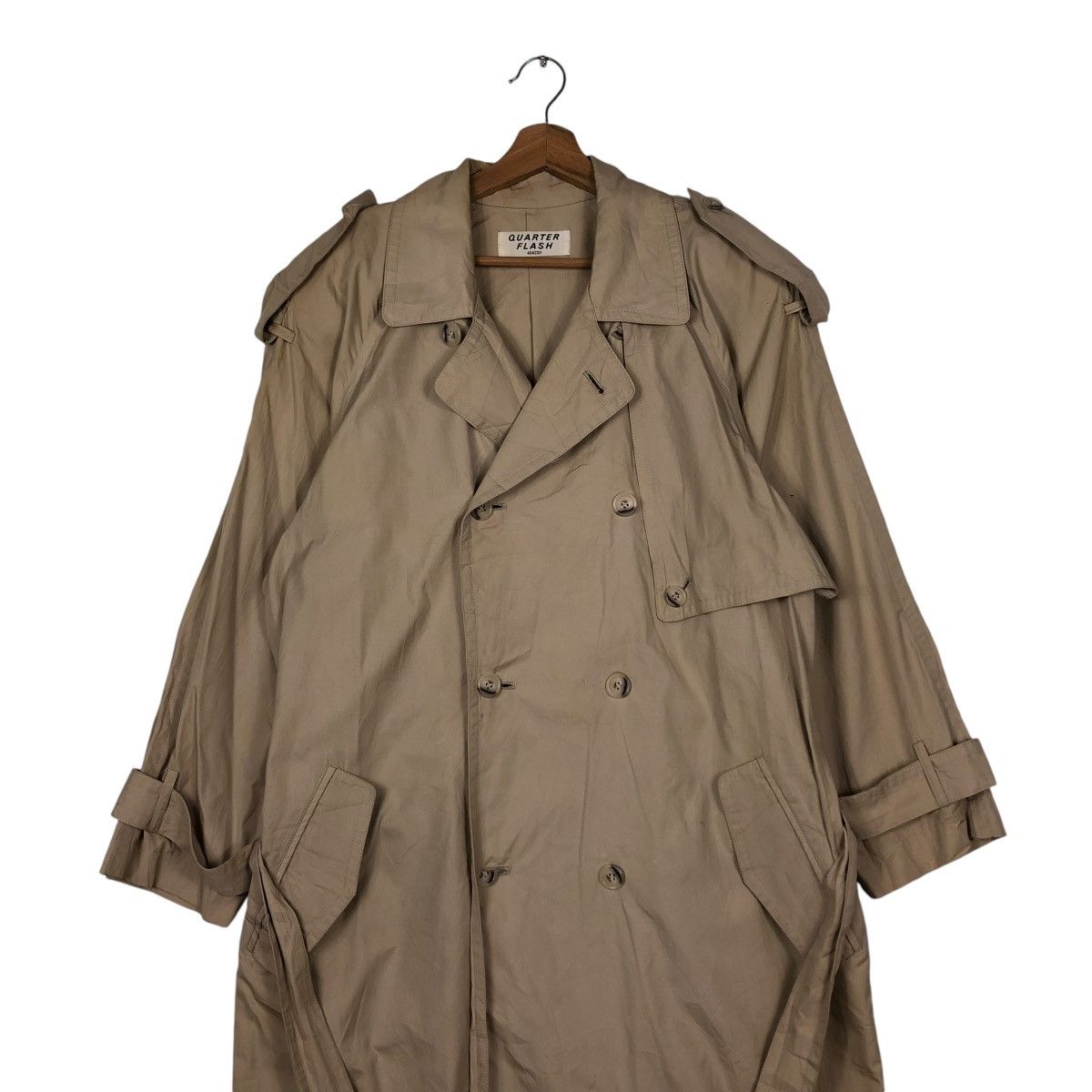 Japanese Brand 🔥VINTAGE TRENCH COATS DOUBLE BREAST QUARTER FLASH 4042331 Size US M / EU 48-50 / 2 - 6 Thumbnail