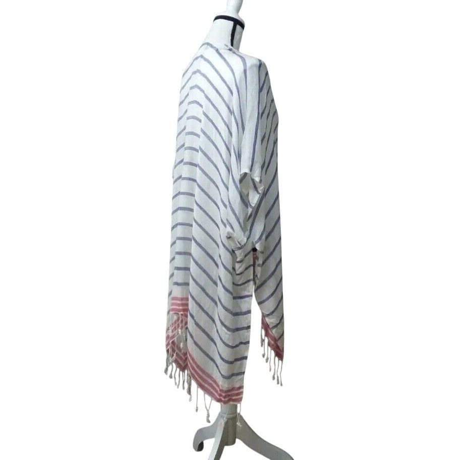 Other INC International Concepts Striped Tie Topper, White/ Navy, Size ONE SIZE - 4 Thumbnail